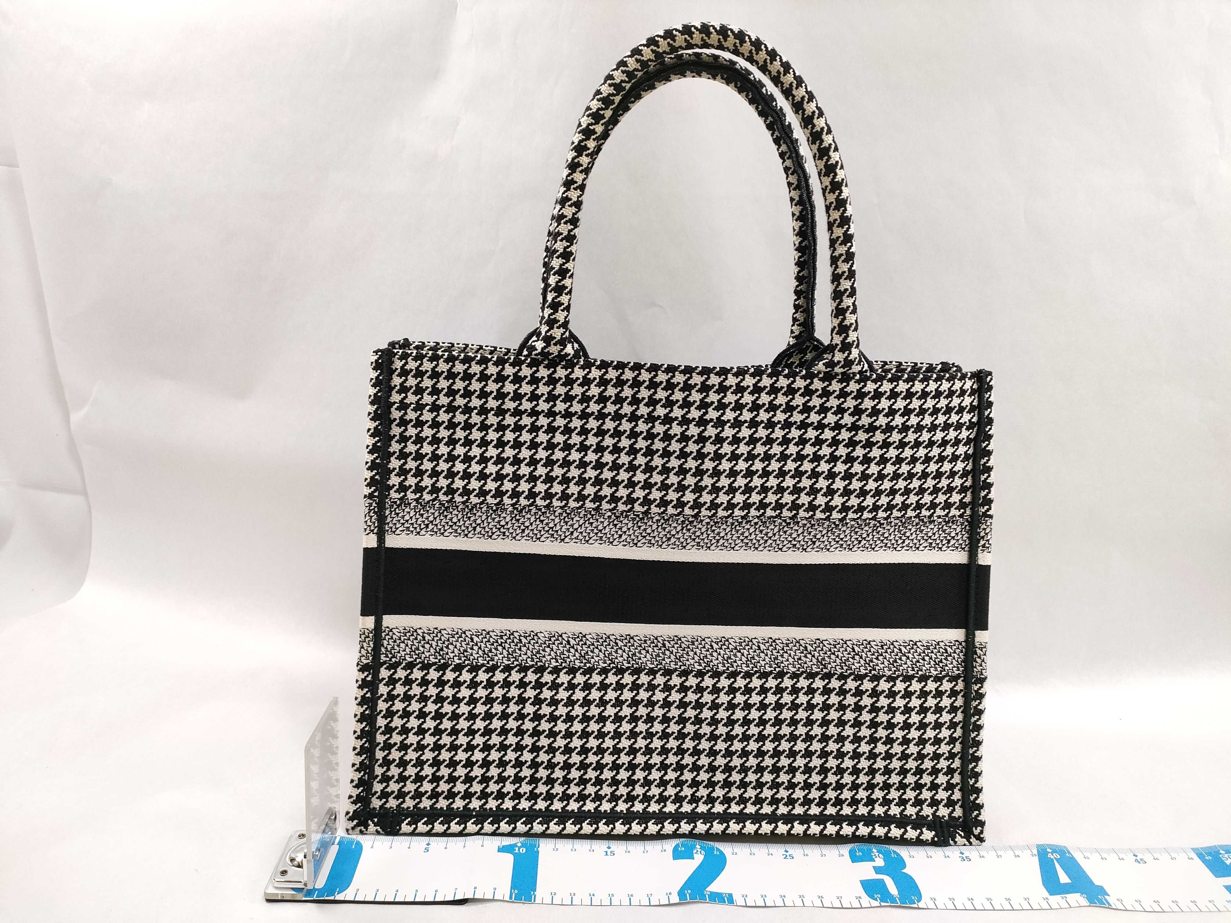 Houndstooth Book Tote Medium Tote Bag — view 2