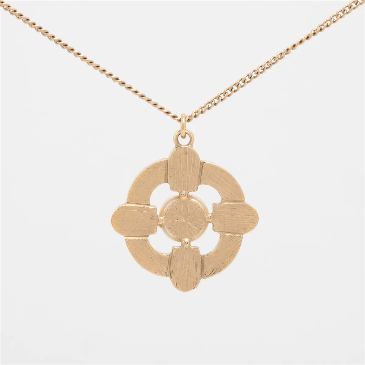 Logo Necklace GP x Fake Pearl Gold Thread — view 2
