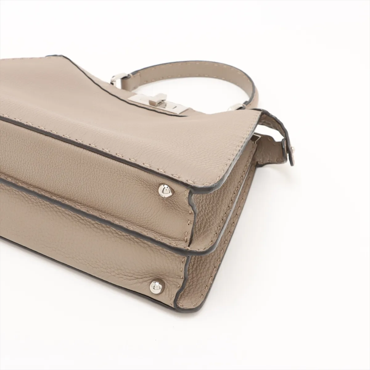 Selleria Peekaboo Isee You Medium Leather 2WAY Handbag Beige 8BN321 — view 3