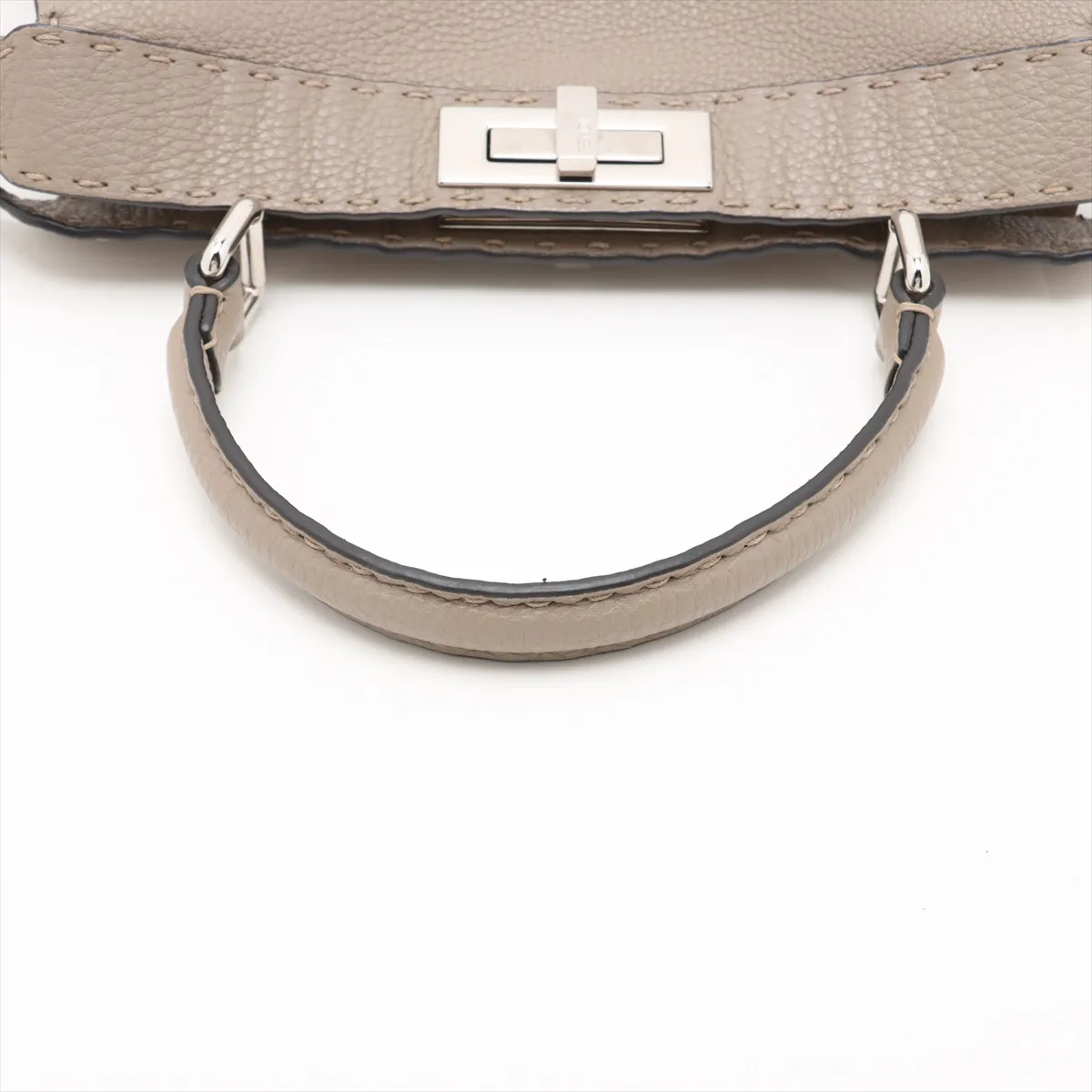 Selleria Peekaboo Isee You Medium Leather 2WAY Handbag Beige 8BN321 — view 5