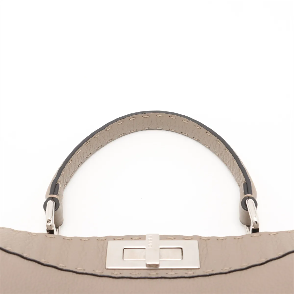 Selleria Peekaboo Isee You Medium Leather 2WAY Handbag Beige 8BN321 — view 6