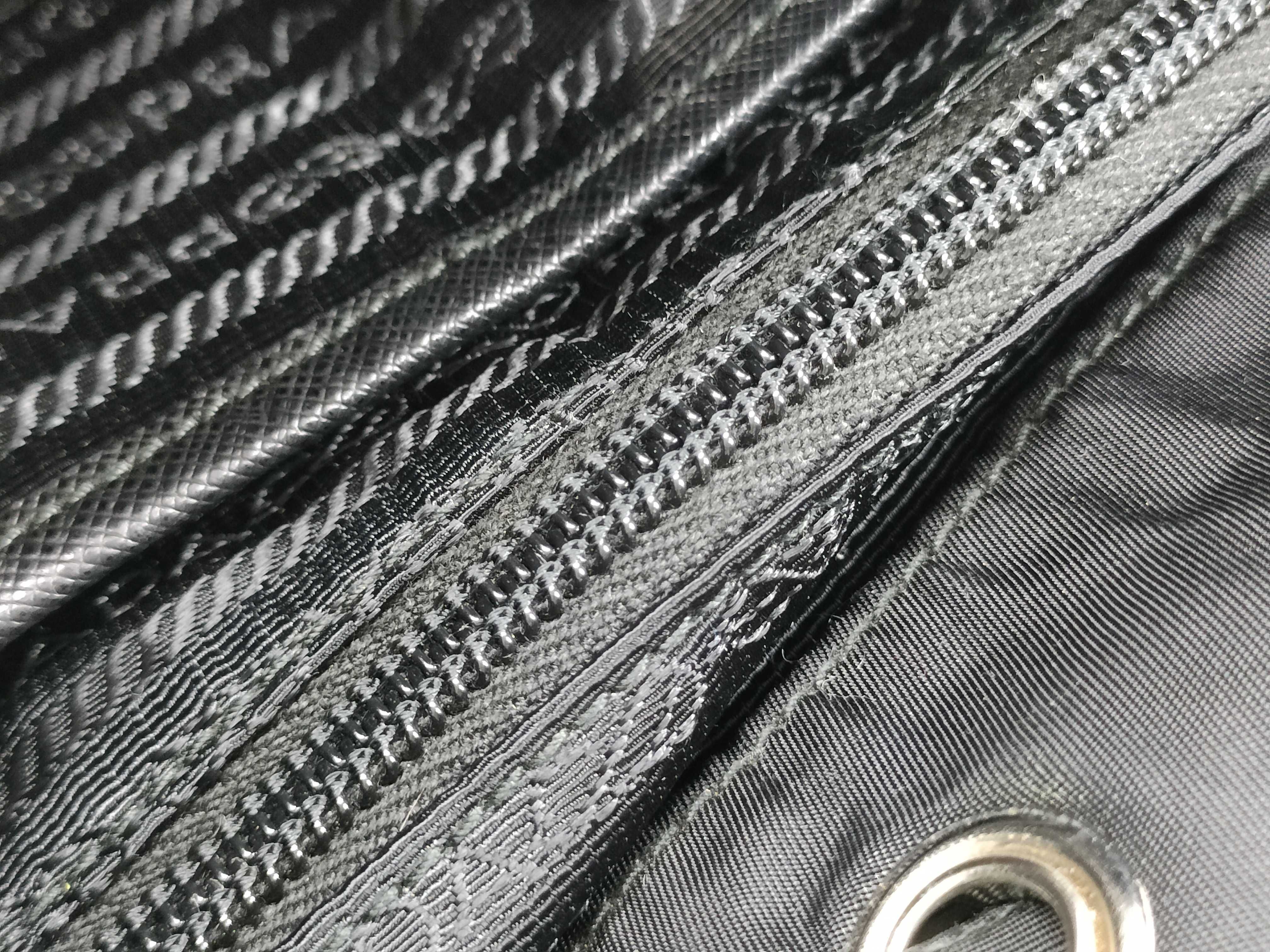 Nylon Prada Tessuto Nylon x Leather Backpack/Rucksack Black 1BZ006 Backpack — view 12
