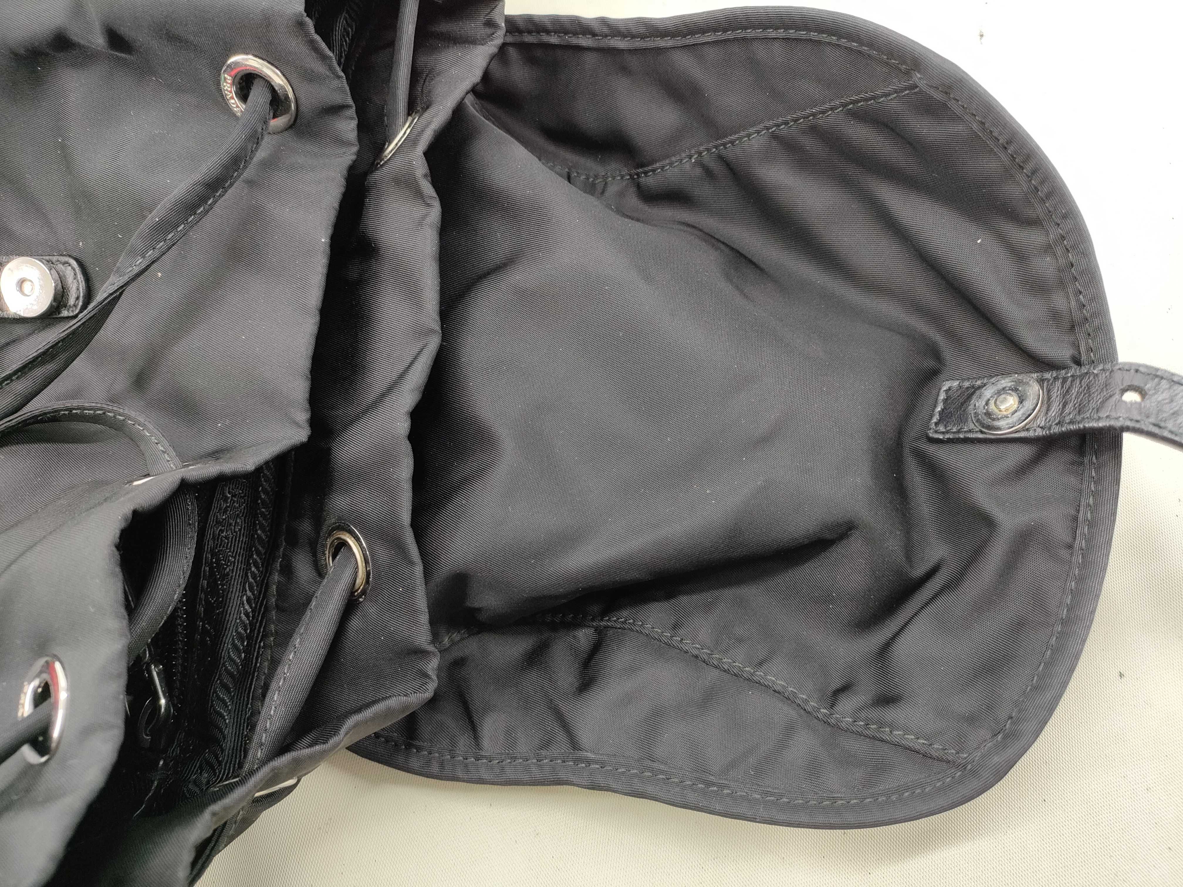 Nylon Prada Tessuto Nylon x Leather Backpack/Rucksack Black 1BZ006 Backpack — view 9