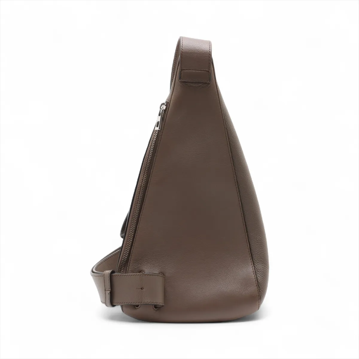 Anton Sling Leather Body Bag, Greige — view 2