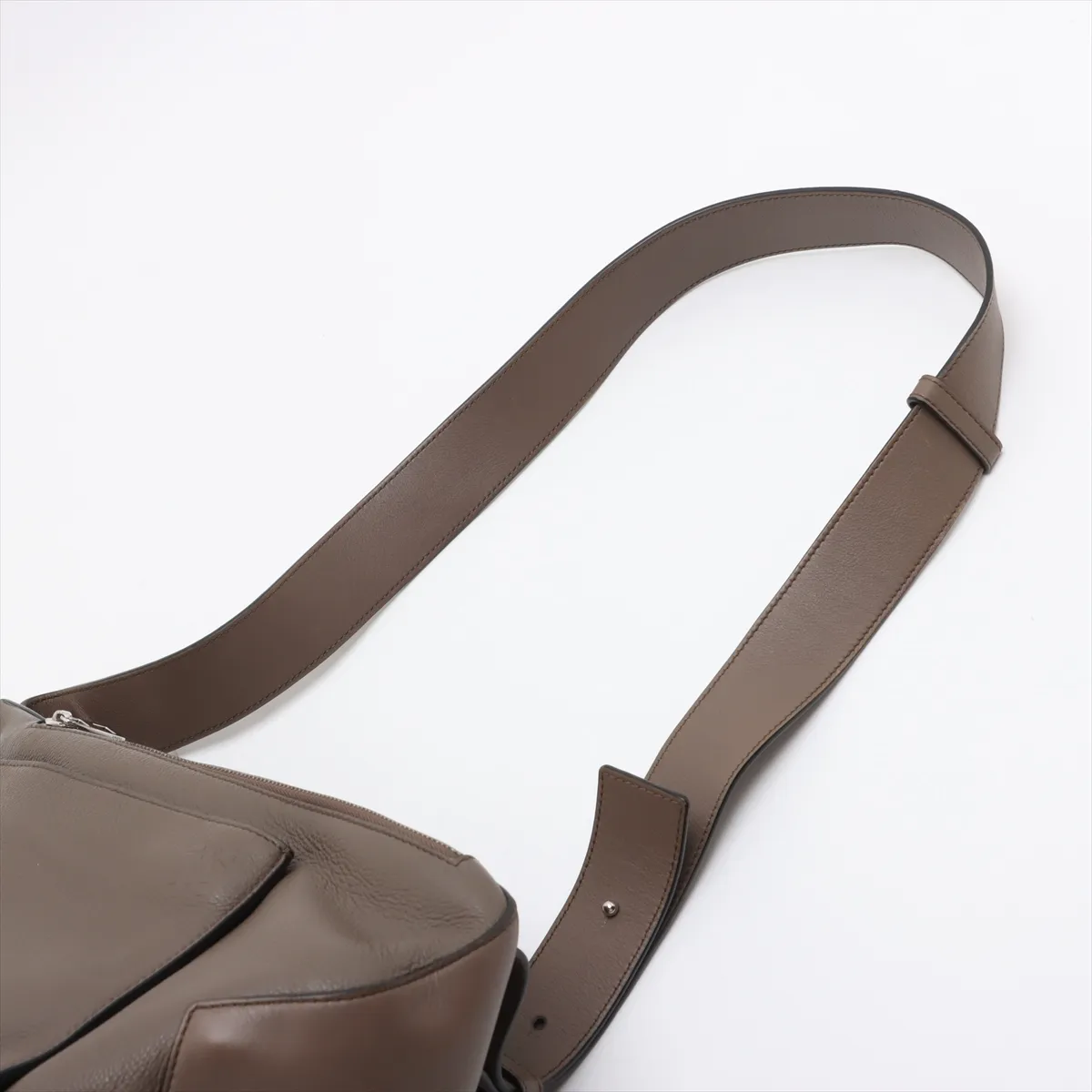Anton Sling Leather Body Bag, Greige — view 5