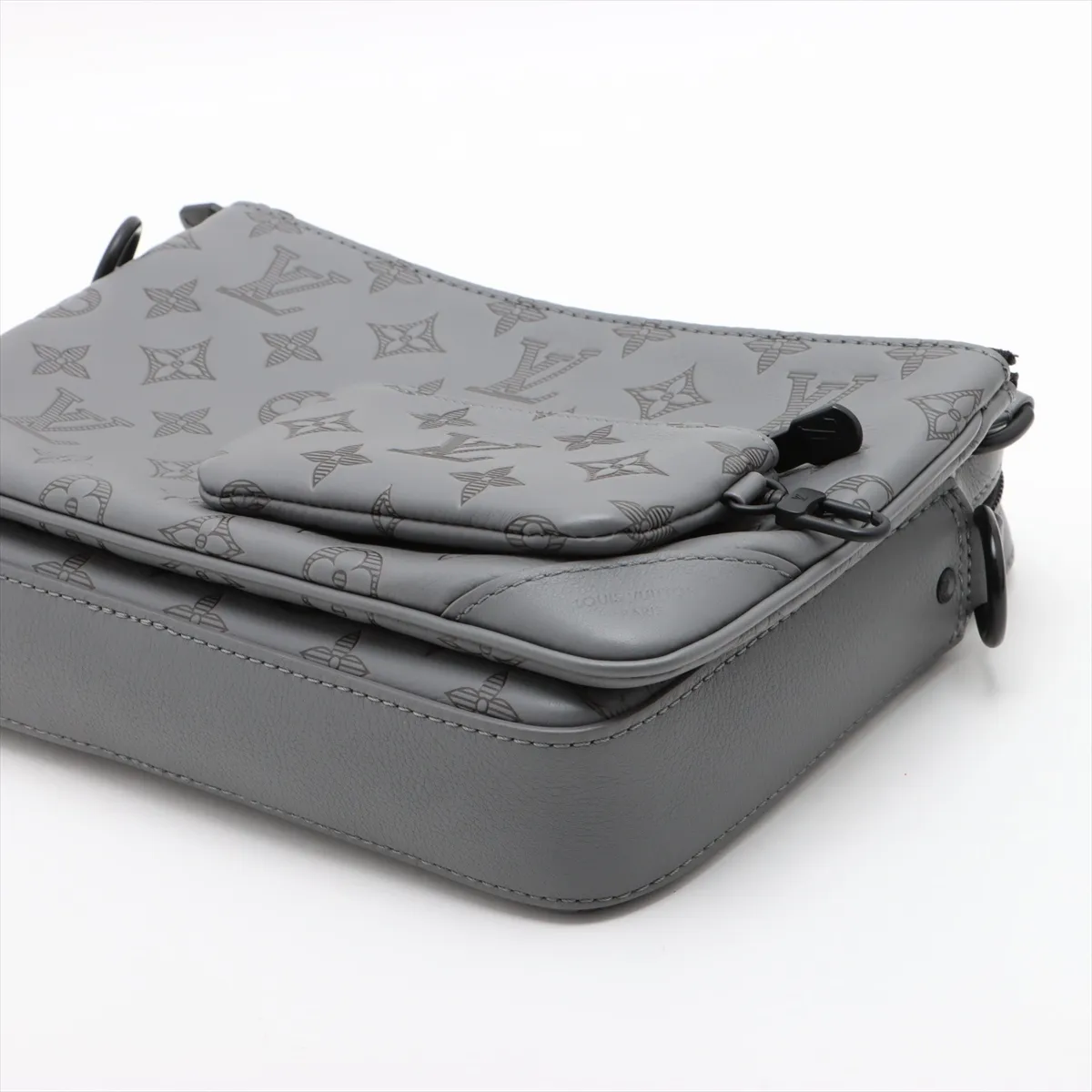 Monogram Shadow Trio Messenger M27185 Gray (RFID detected) — view 5