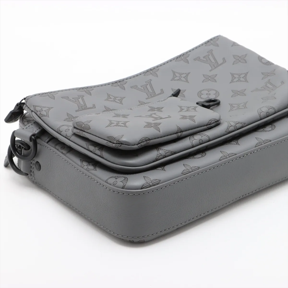Monogram Shadow Trio Messenger M27185 Gray (RFID detected) — view 6