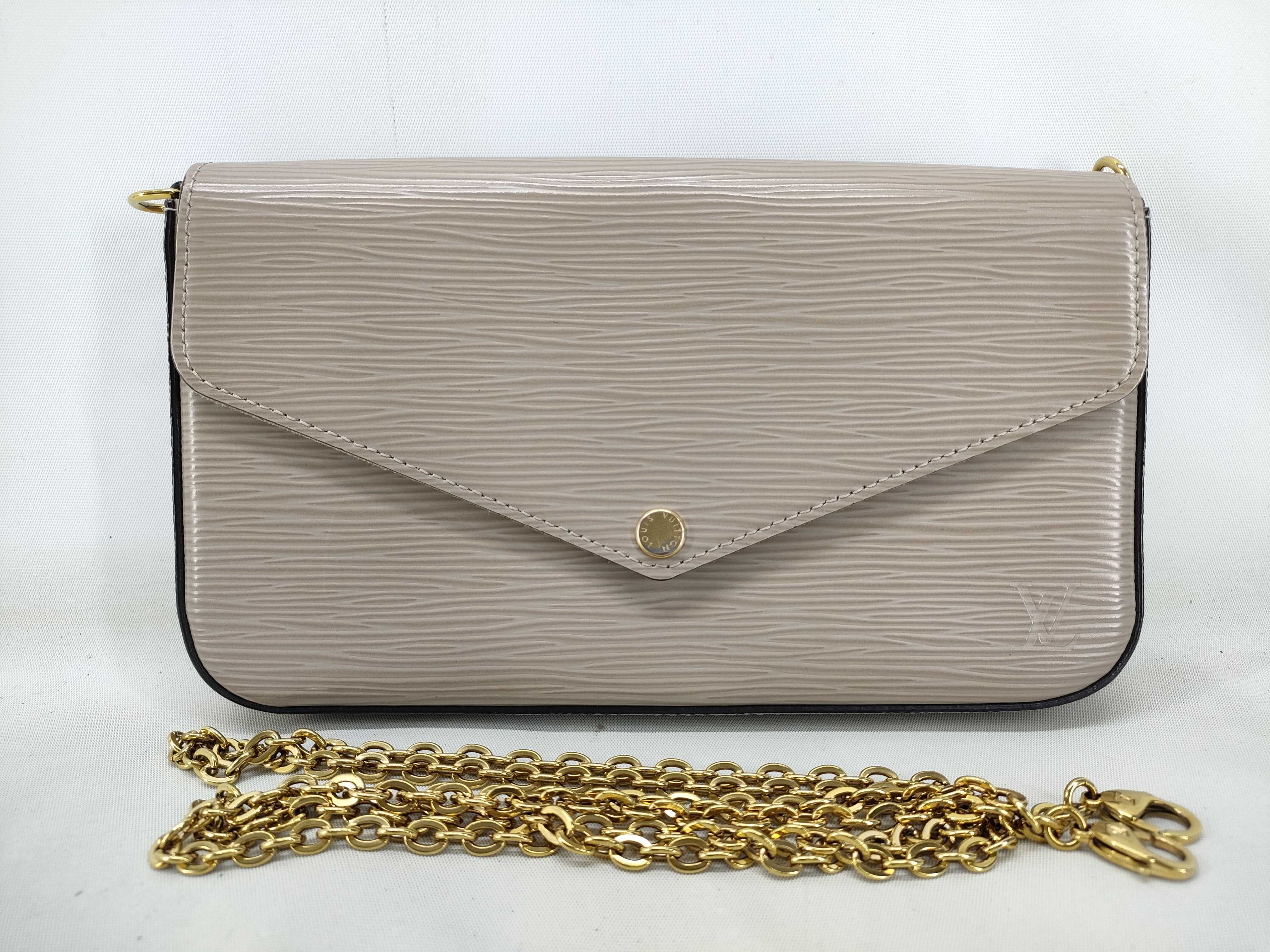 Epi Leather Pochette Felicie Galet M68758 TJ026 Shoulder Bag