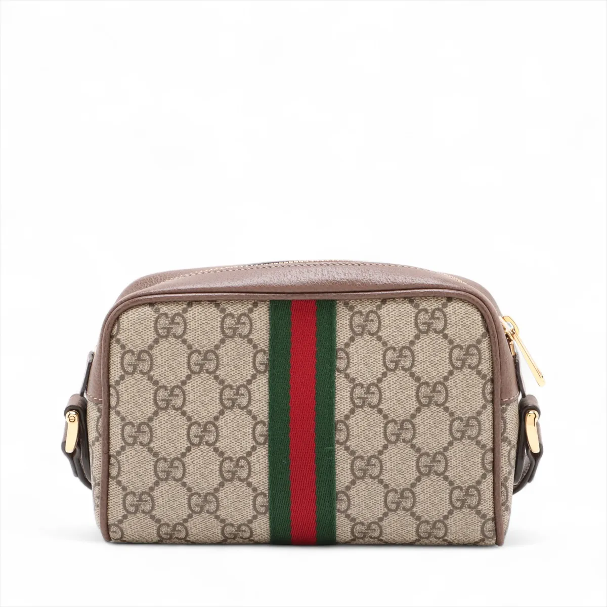GG Supreme Ophidia PVC x Leather Shoulder Bag, Beige, 517350 — view 2
