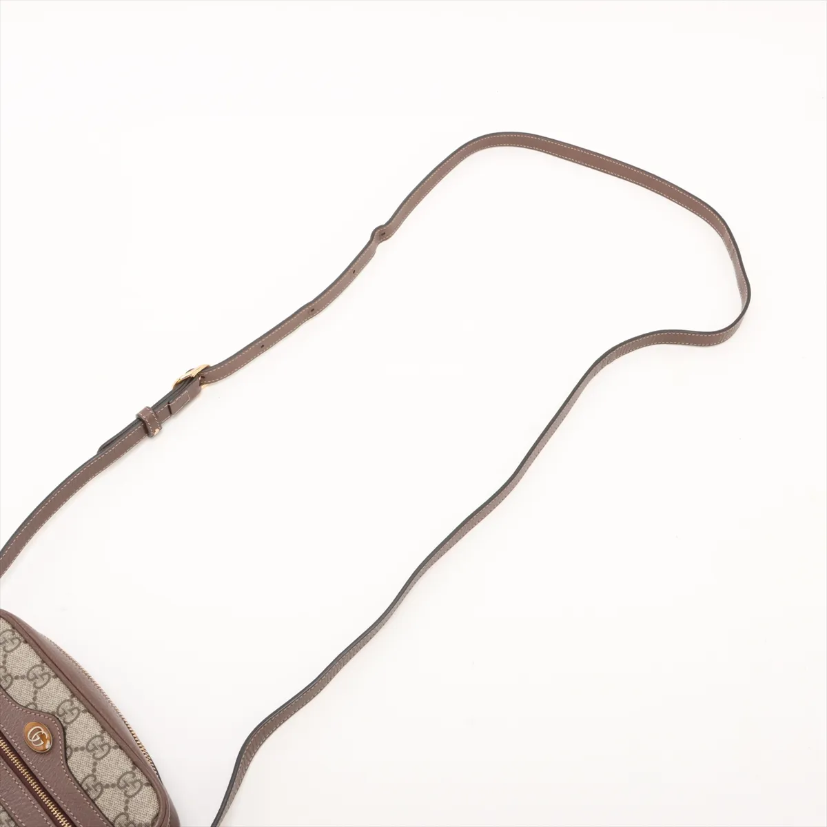 GG Supreme Ophidia PVC x Leather Shoulder Bag, Beige, 517350 — view 5