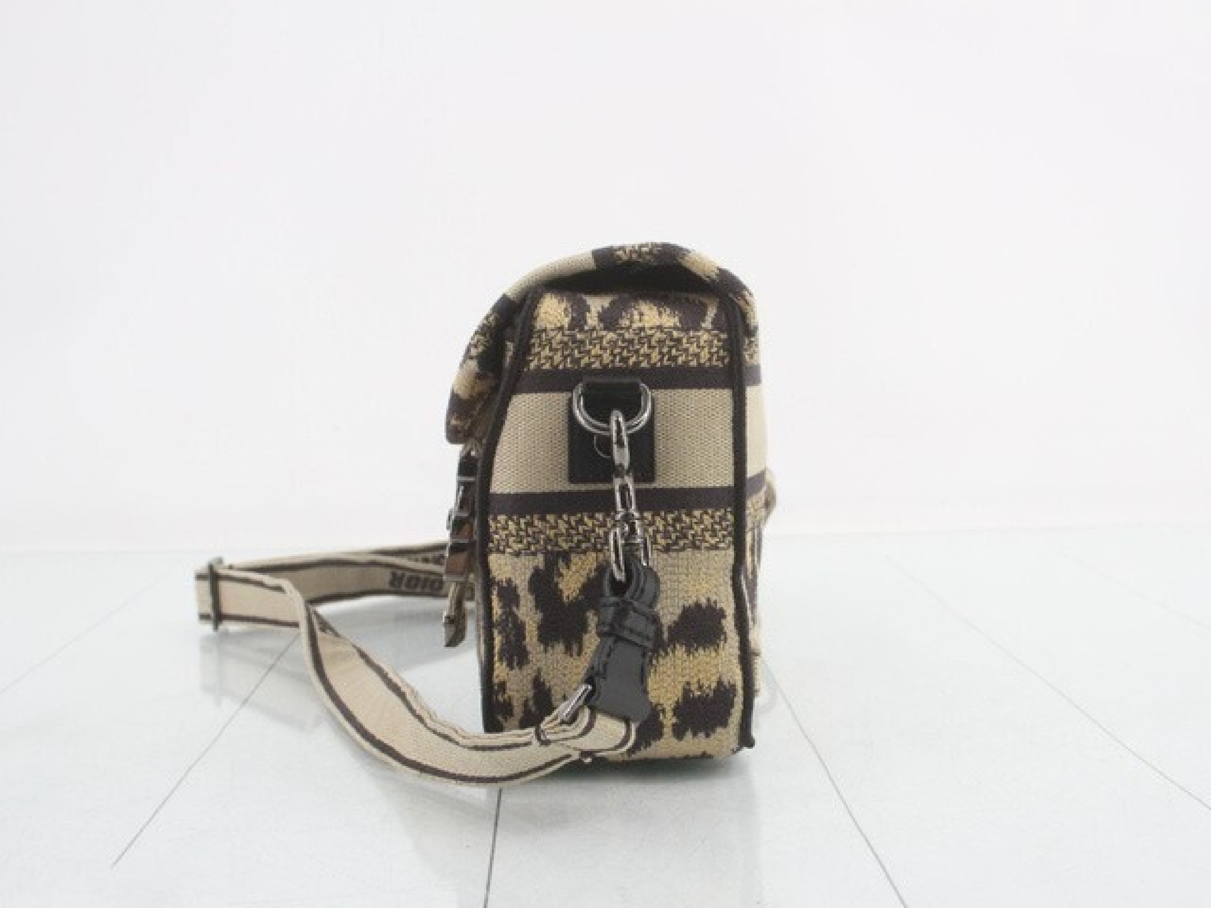 Leopard Camp Small Shoulder Bag (with dust bag) — view 5