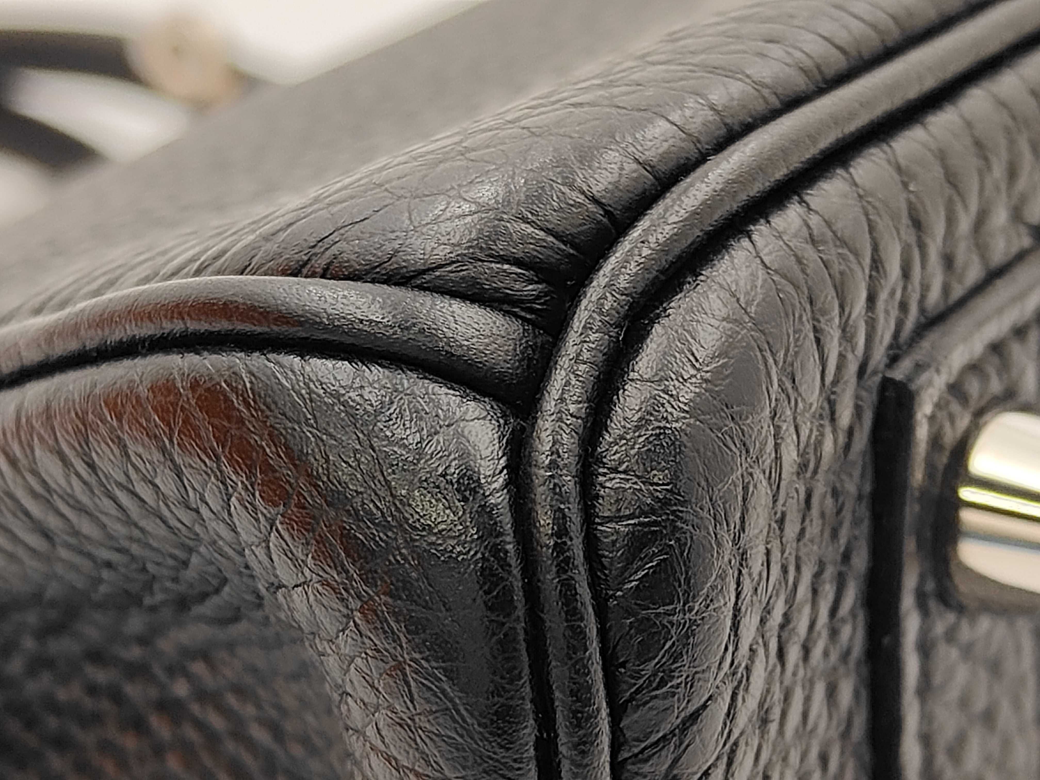 Birkin 25 Togo Black Silver Hardware O Stamp Handbag — view 6