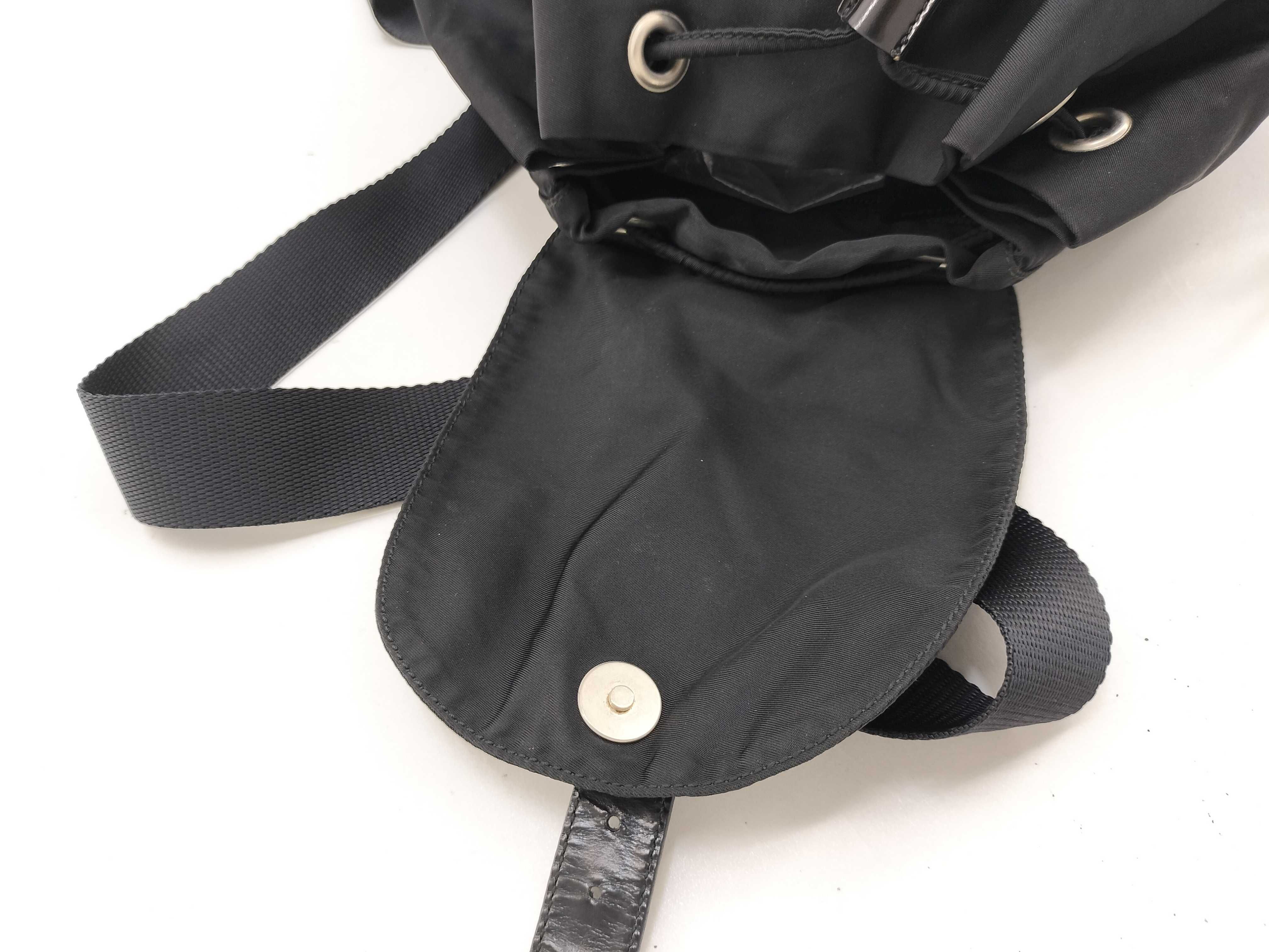 nylon backpack, black backpack. — view 12