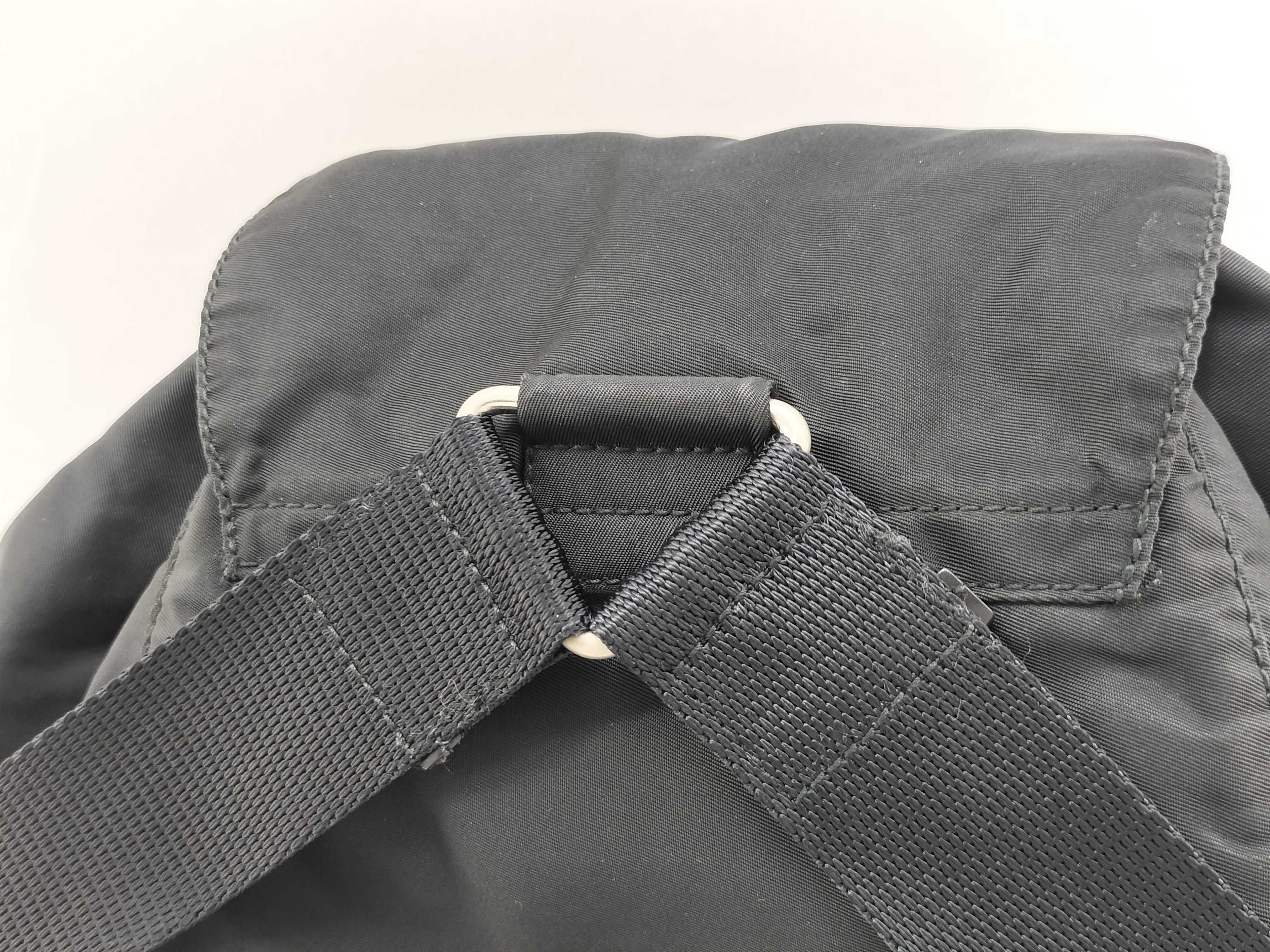 nylon backpack, black backpack. — view 3