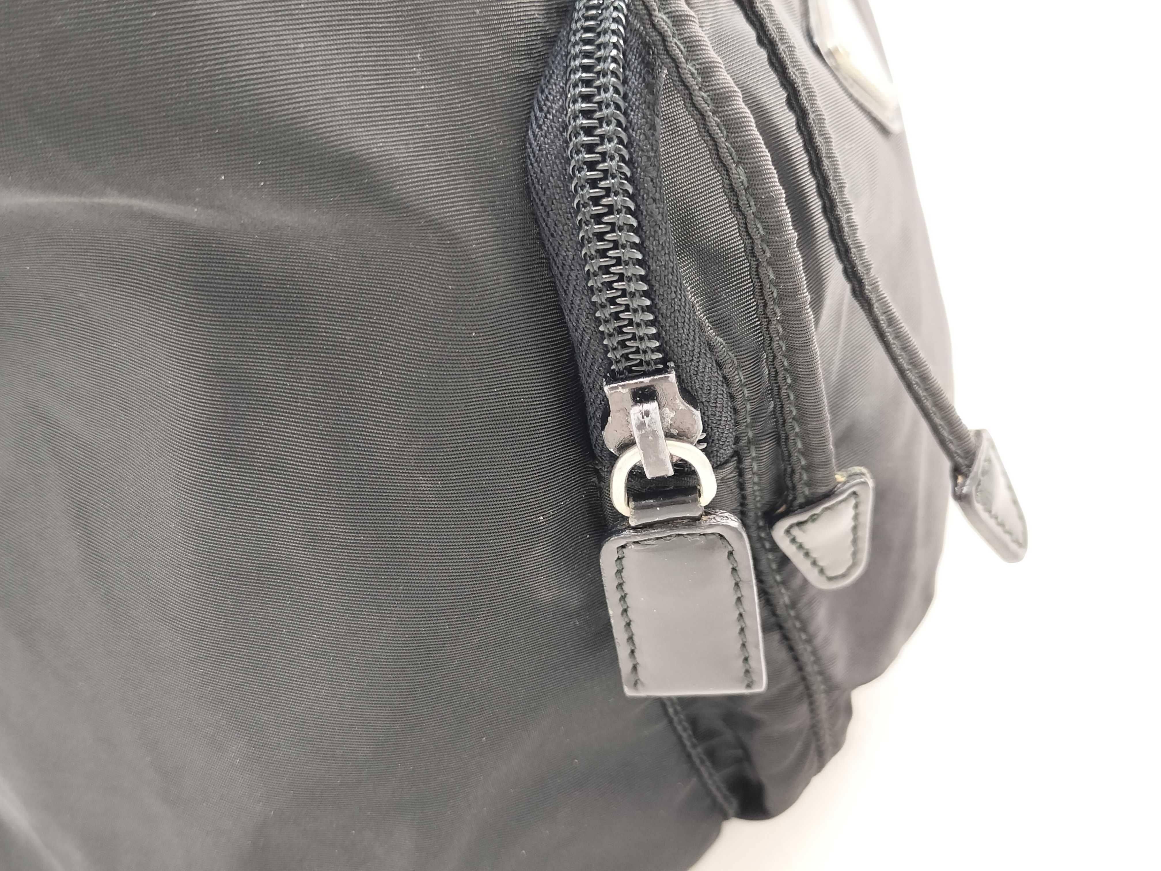 nylon backpack, black backpack. — view 5