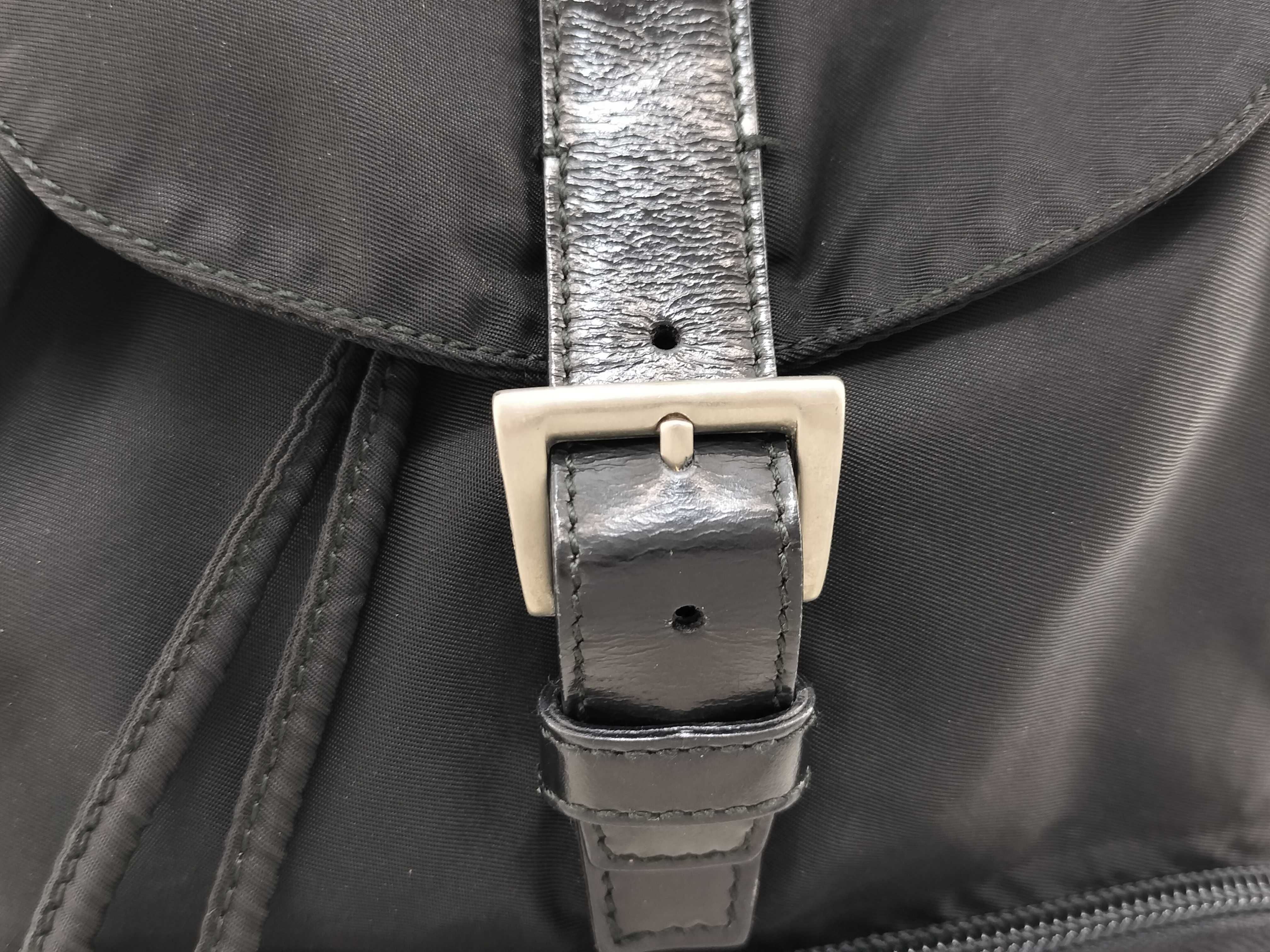nylon backpack, black backpack. — view 7
