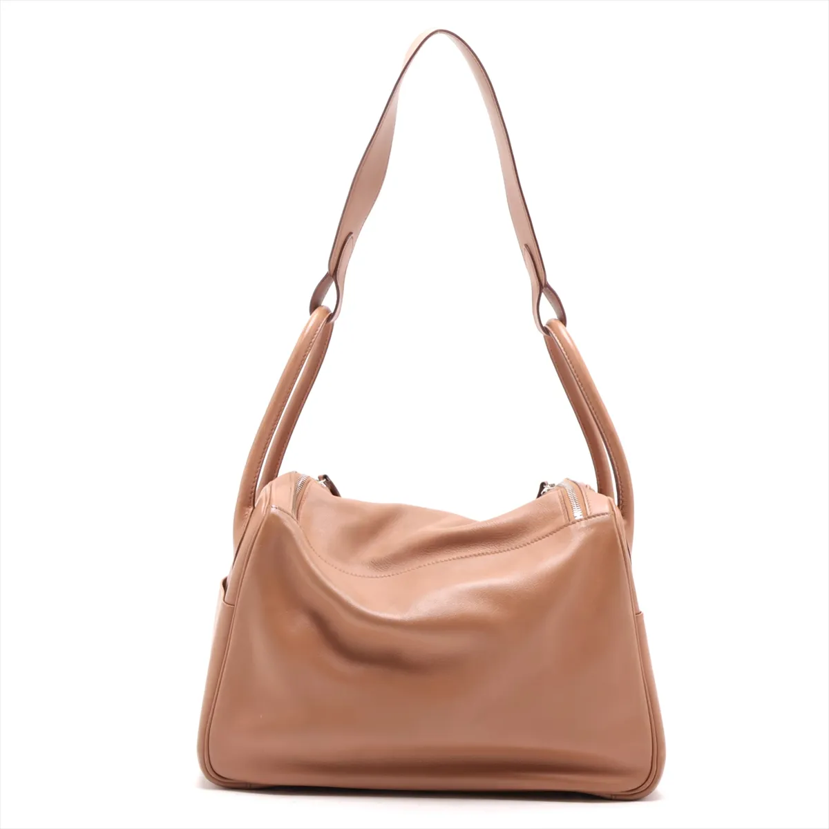 Lindy 34, Veau Swift leather, brown, silver hardware, L: 2008 — view 2