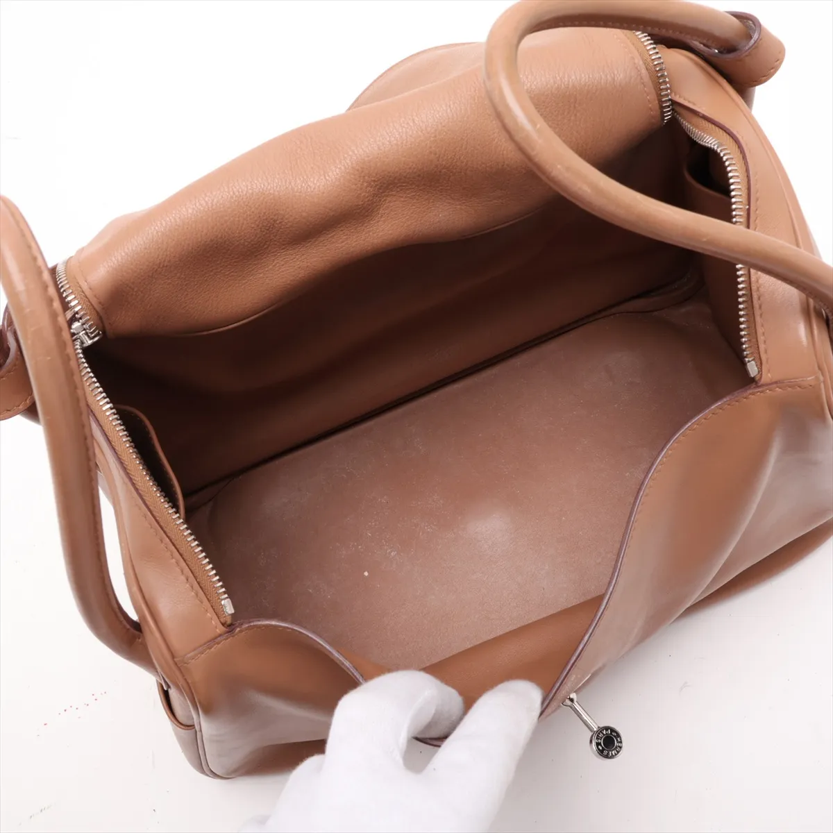 Lindy 34, Veau Swift leather, brown, silver hardware, L: 2008 — view 8