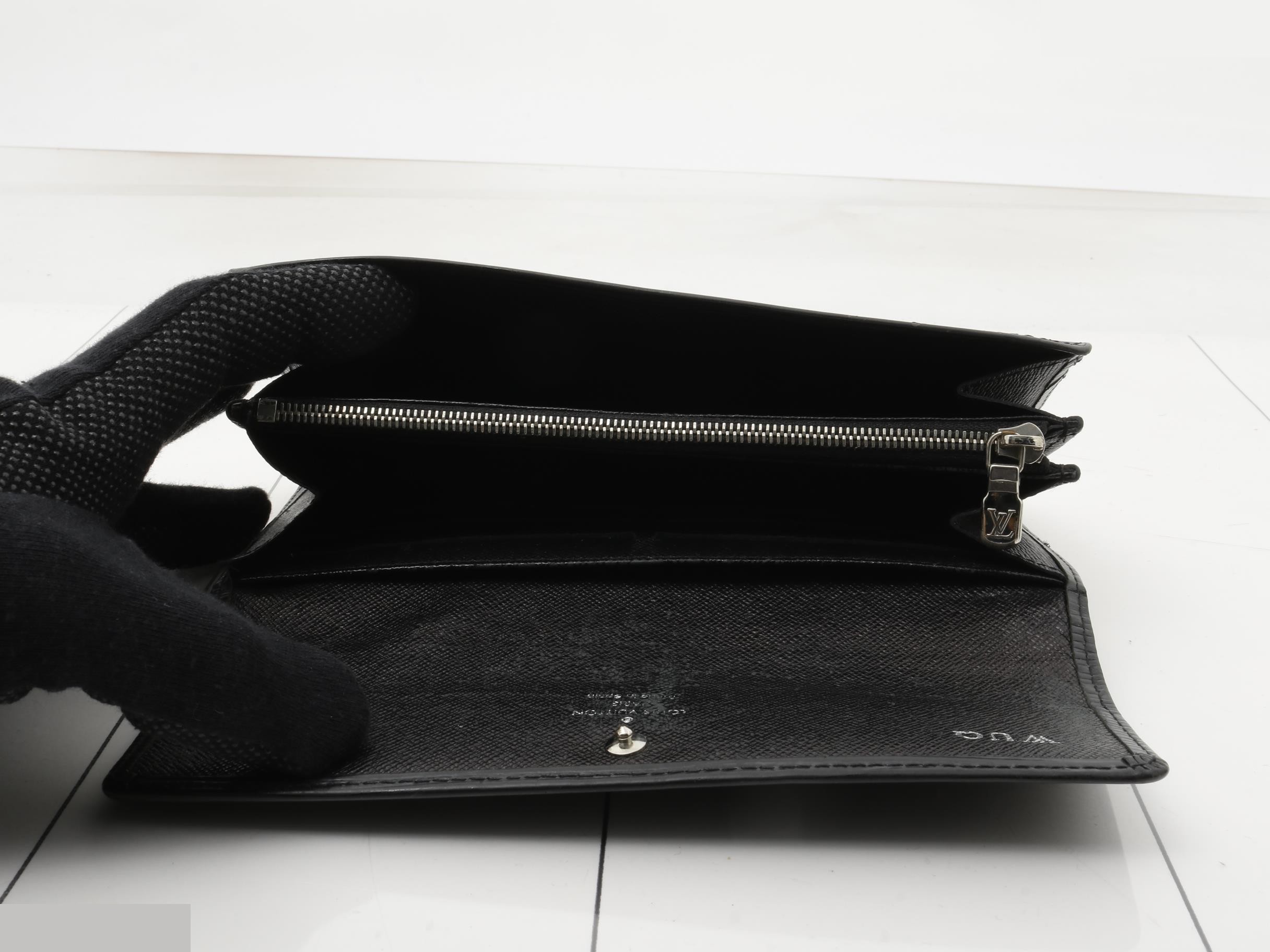 Portefeuille Sarah Noir Card 10 with Initials — view 4