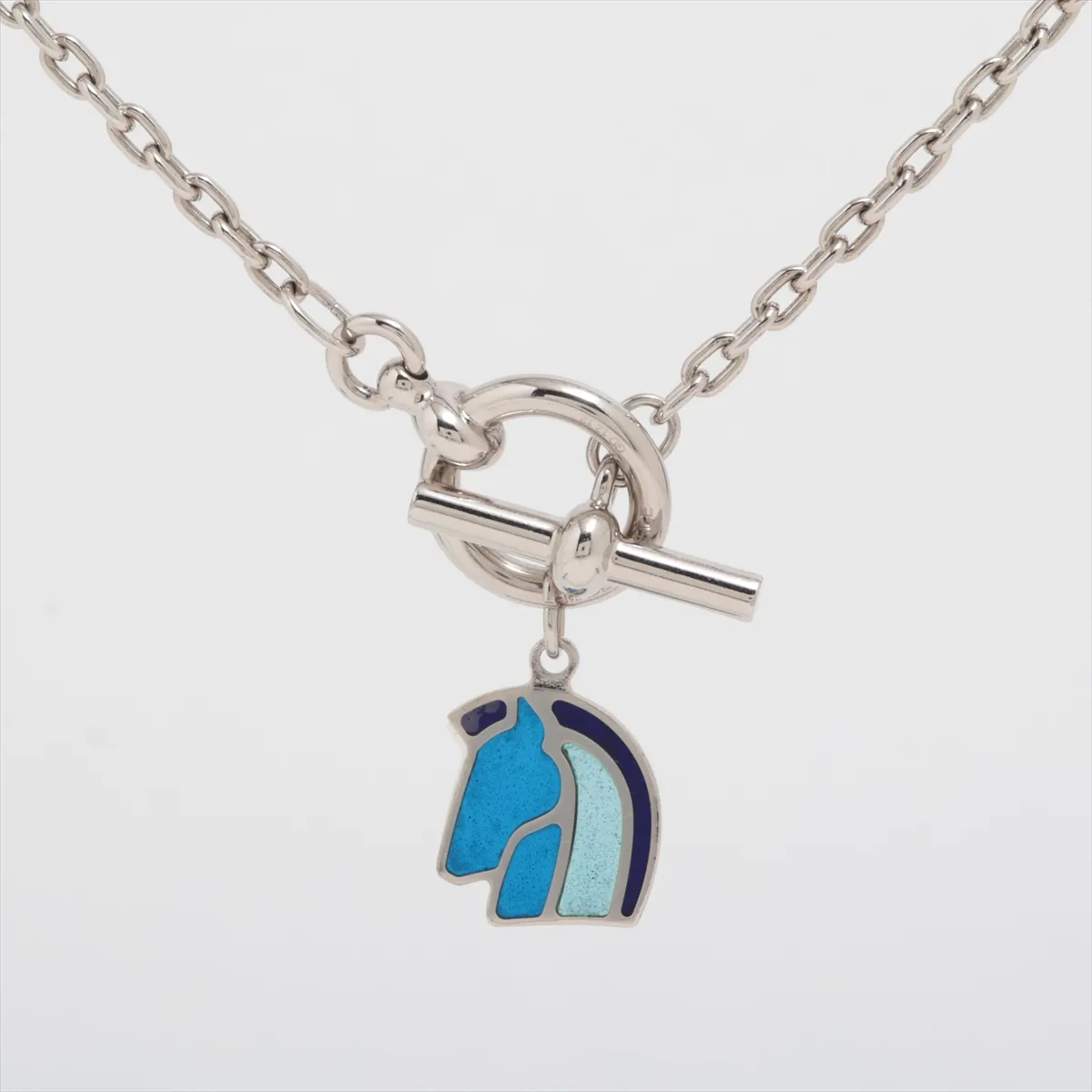 Heliosfaire Acheval Necklace, Metal, Silver, — view 2