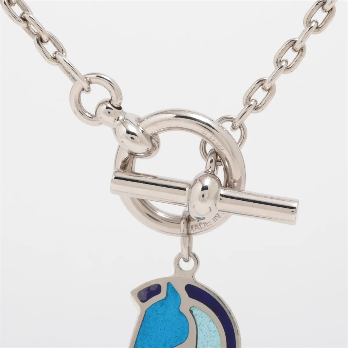 Heliosfaire Acheval Necklace, Metal, Silver, — view 3