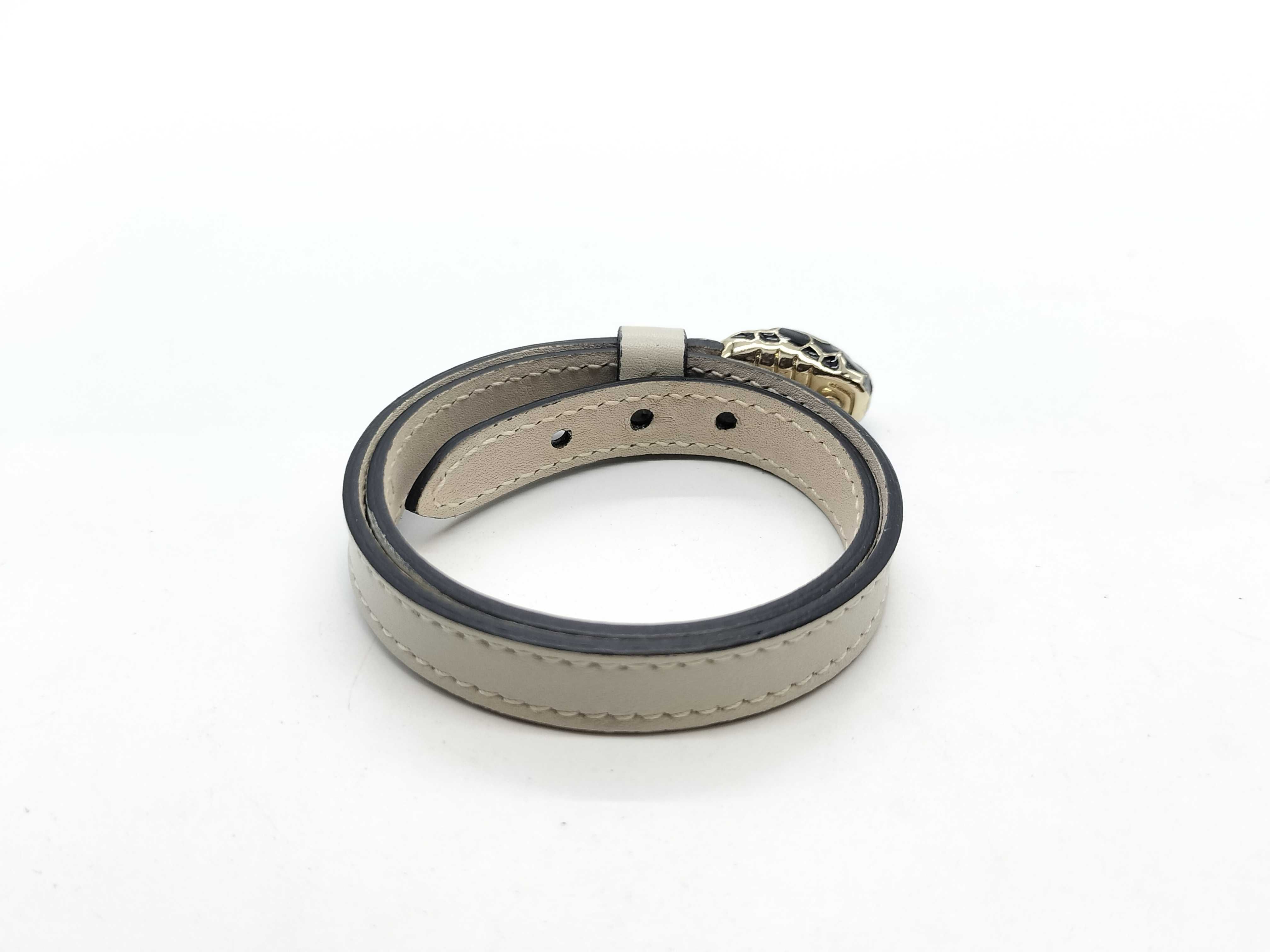 Serpenti Forever Leather Bracelet/Bangle — view 3