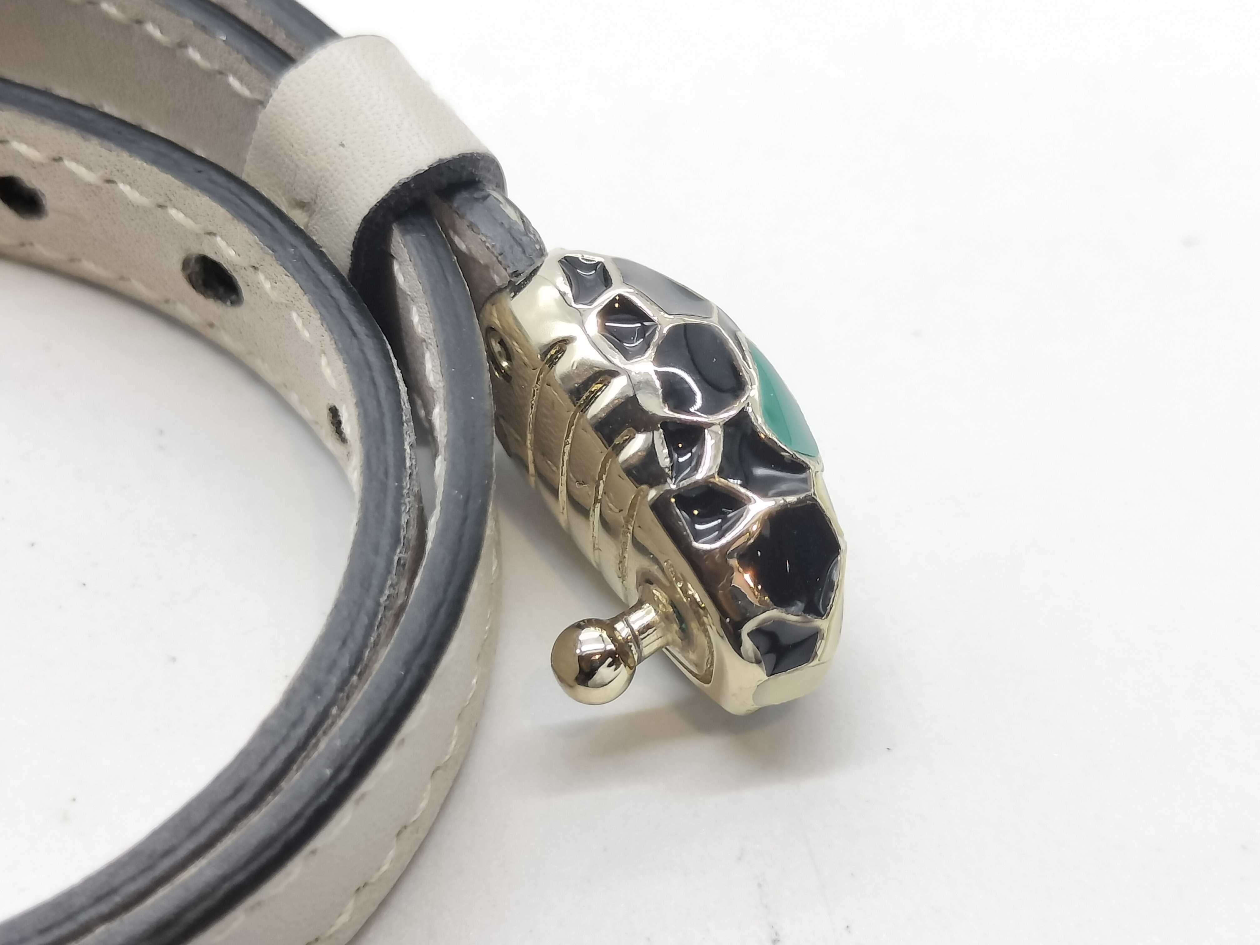 Serpenti Forever Leather Bracelet/Bangle — view 5