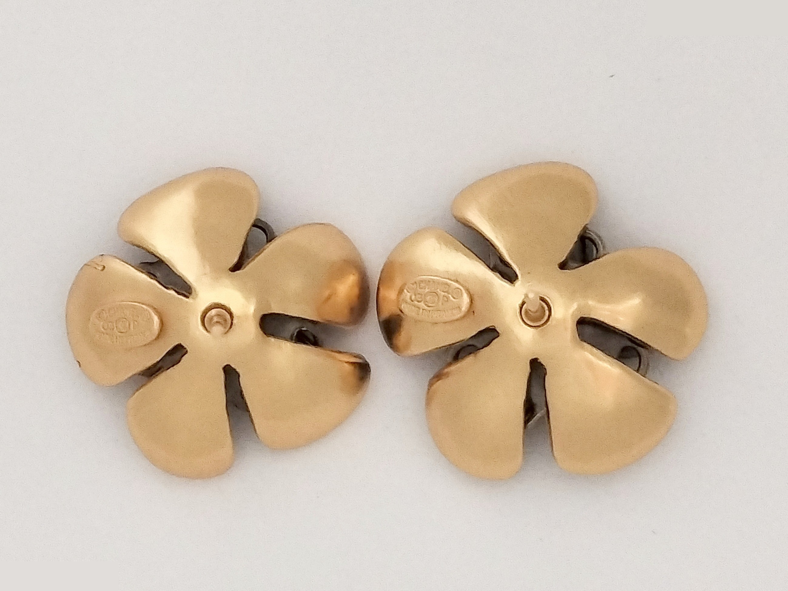 Coco Camellia Gold Earrings — view 3