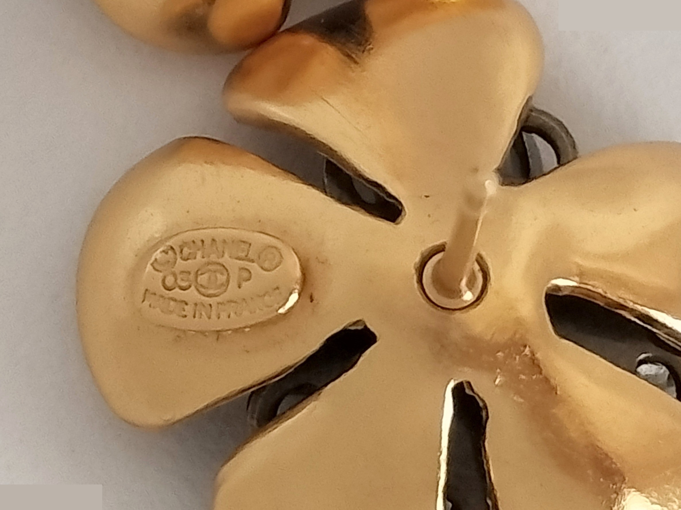 Coco Camellia Gold Earrings — view 4