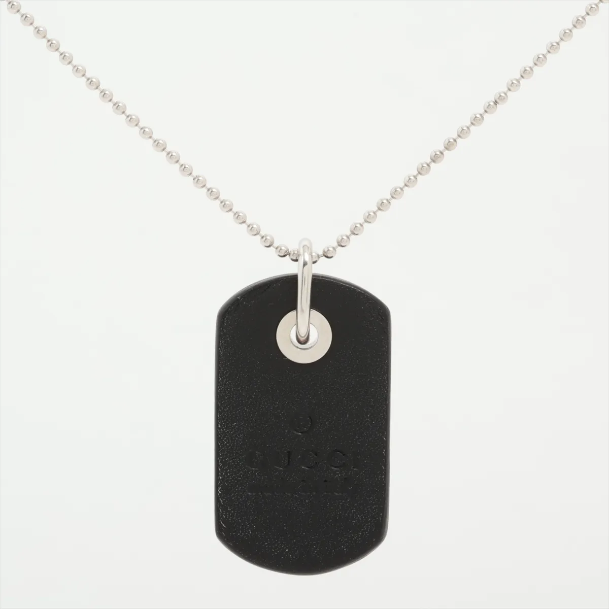 diamond necklace, 750 (WG), total weight 10.1g, some plating peeling. — view 2