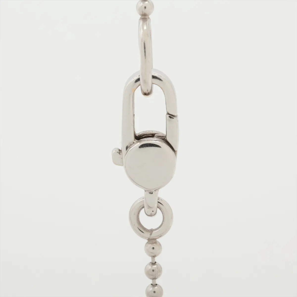 diamond necklace, 750 (WG), total weight 10.1g, some plating peeling. — view 3