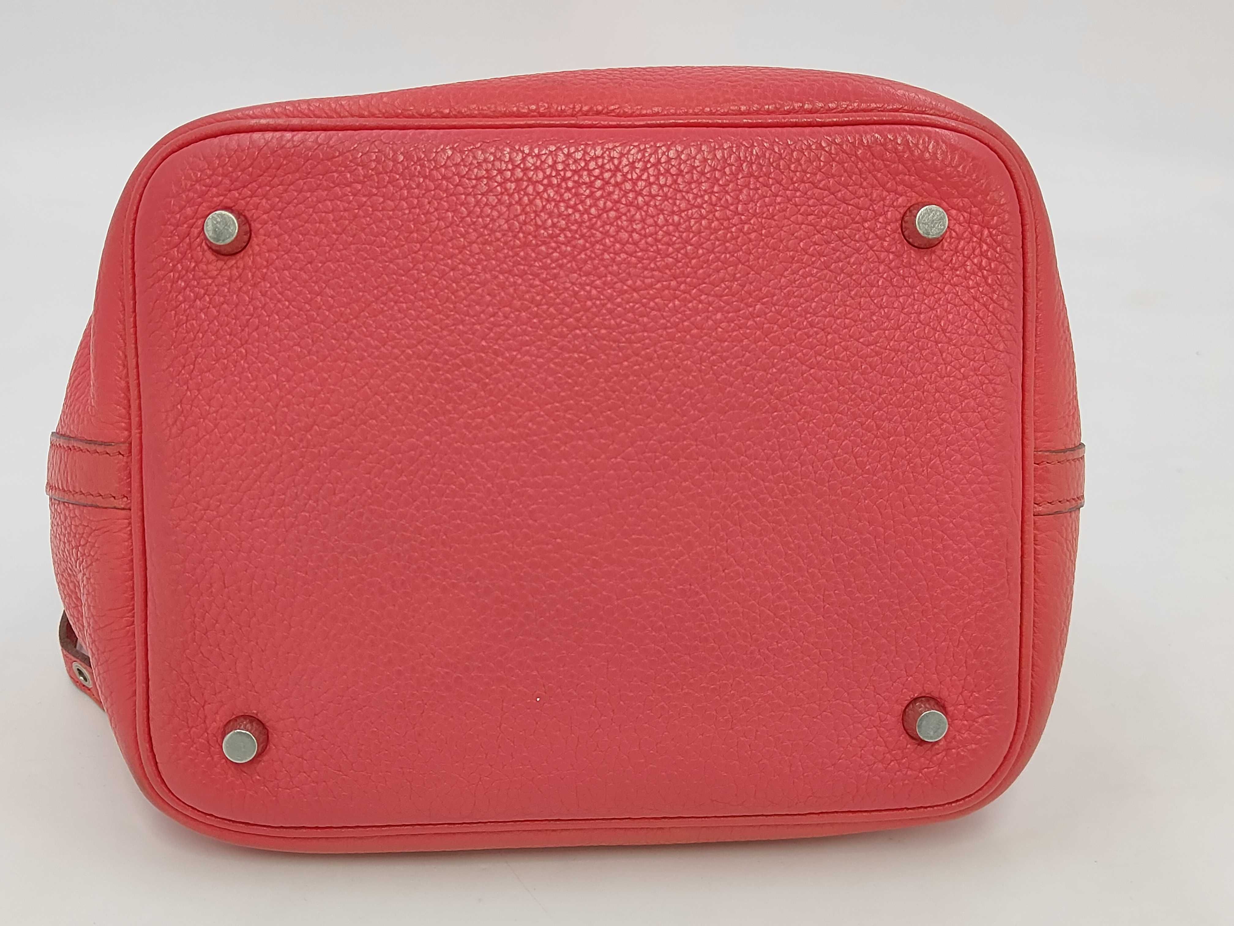 Picotan Lock 22 MM Taurillon Clemence Pink Silver Hardware P Handbag — view 3