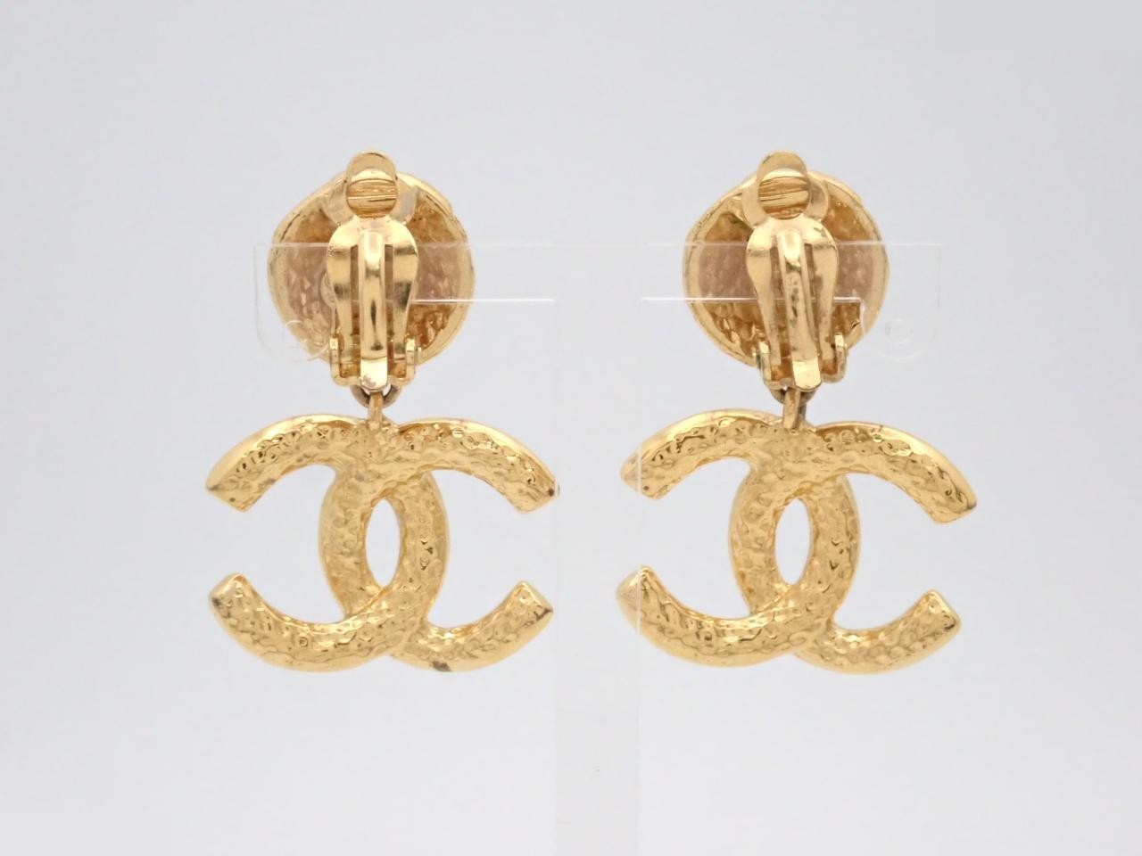 Coco Mark Gold Earrings — view 2