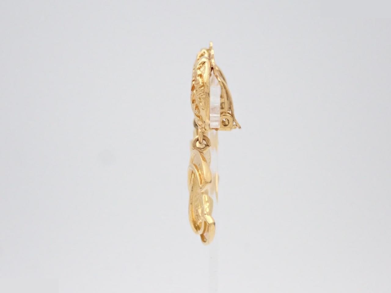 Coco Mark Gold Earrings — view 3