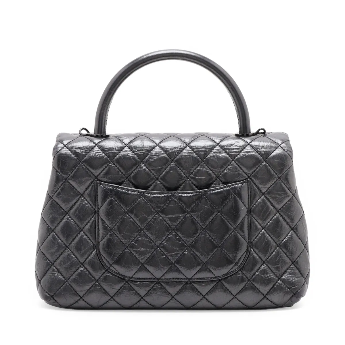 Coco Handle 29 S Vintage Calf 2-Way Handbag, Silver, Silver Hardware, 29492388, Serial Number 29-series, A92991 — view 2