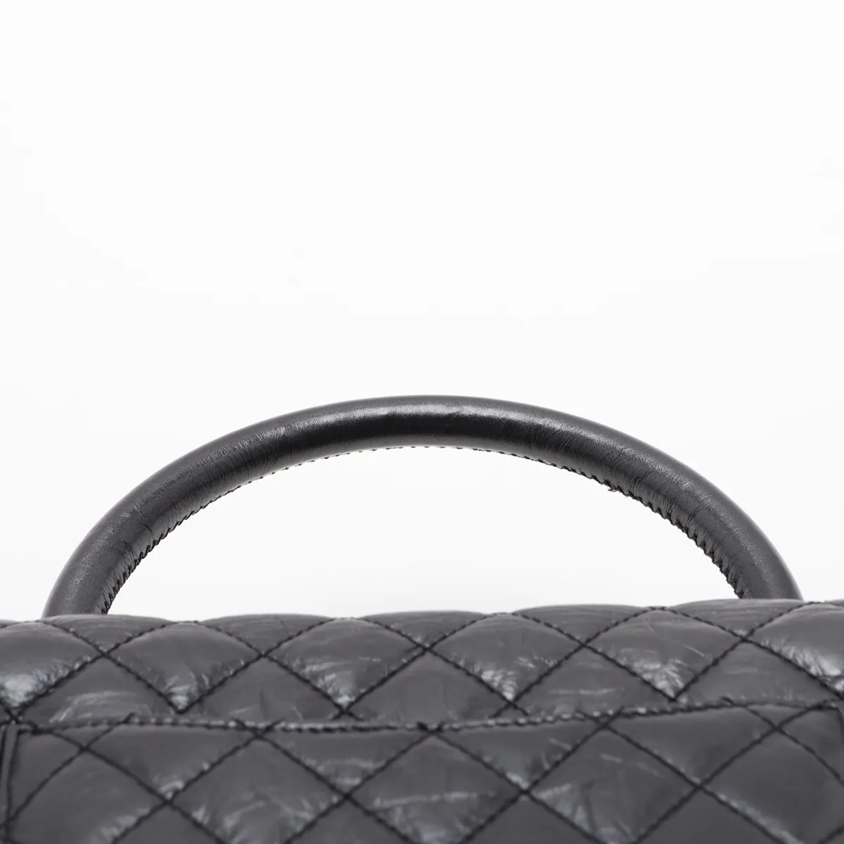 Coco Handle 29 S Vintage Calf 2-Way Handbag, Silver, Silver Hardware, 29492388, Serial Number 29-series, A92991 — view 6