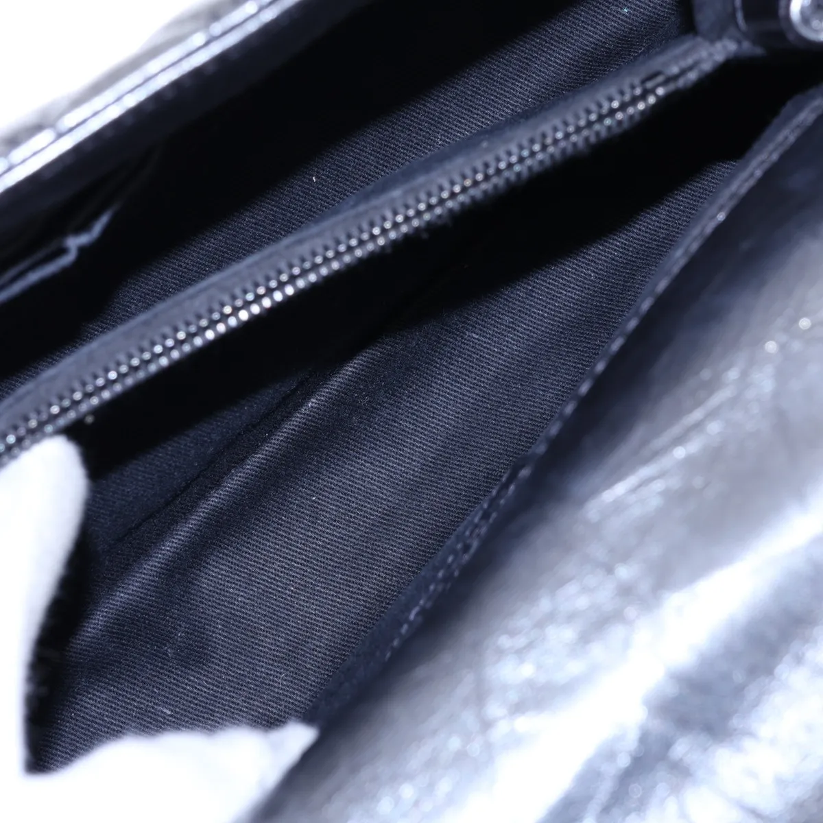 Coco Handle 29 S Vintage Calf 2-Way Handbag, Silver, Silver Hardware, 29492388, Serial Number 29-series, A92991 — view 9