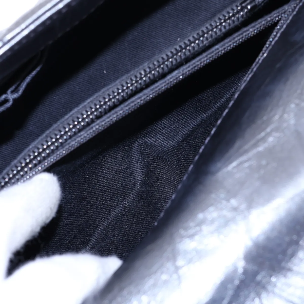 Coco Handle 29 S Vintage Calf 2-Way Handbag, Silver, Silver Hardware, 29492388, Serial Number 29-series, A92991 — view 10