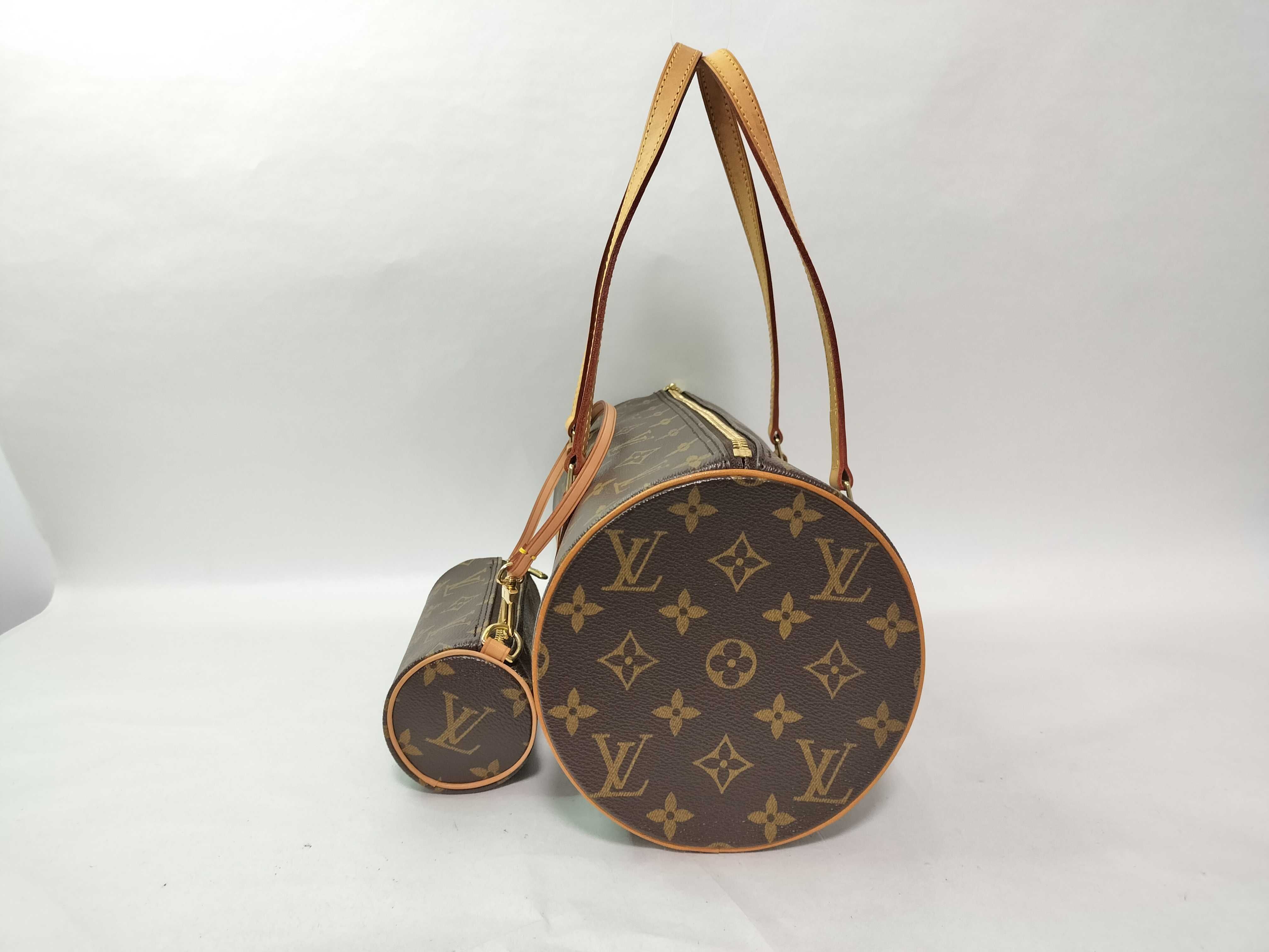 Monogram Papillon 30 M51365 Brown MB1015 Handbag — view 4