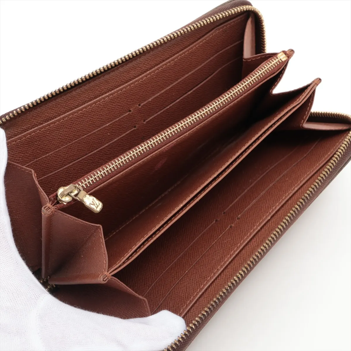 Monogram Zippy Wallet M60017 SP0028 Brown Round Zip Wallet — view 3