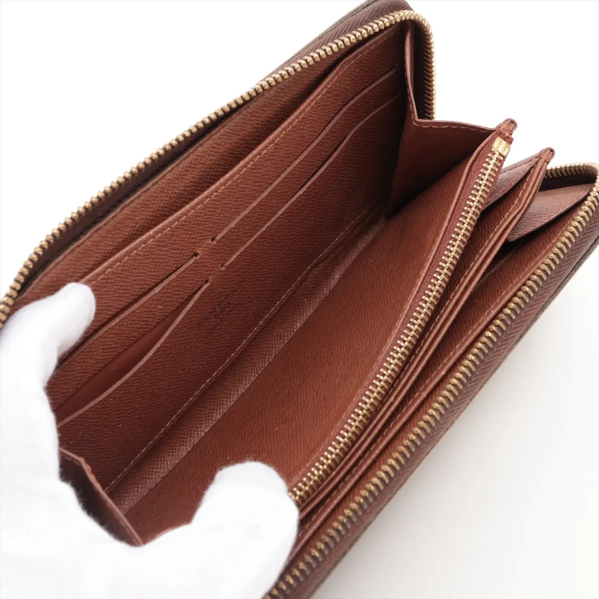 Monogram Zippy Wallet M60017 SP0028 Brown Round Zip Wallet — view 5