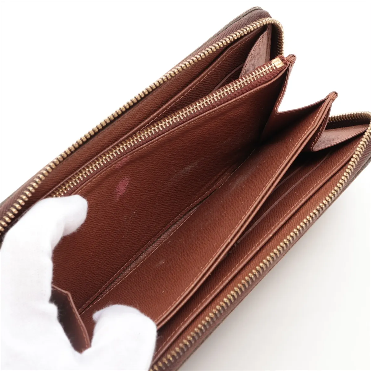 Monogram Zippy Wallet M60017 SP0028 Brown Round Zip Wallet — view 6