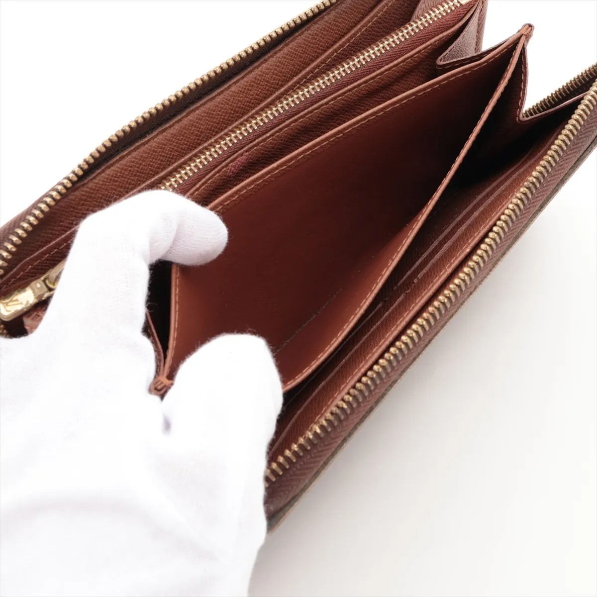 Monogram Zippy Wallet M60017 SP0028 Brown Round Zip Wallet — view 7