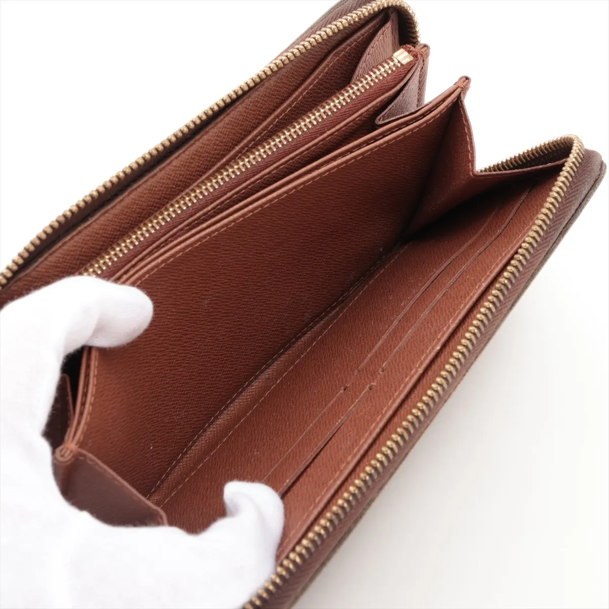 Monogram Zippy Wallet M60017 SP0028 Brown Round Zip Wallet — view 8