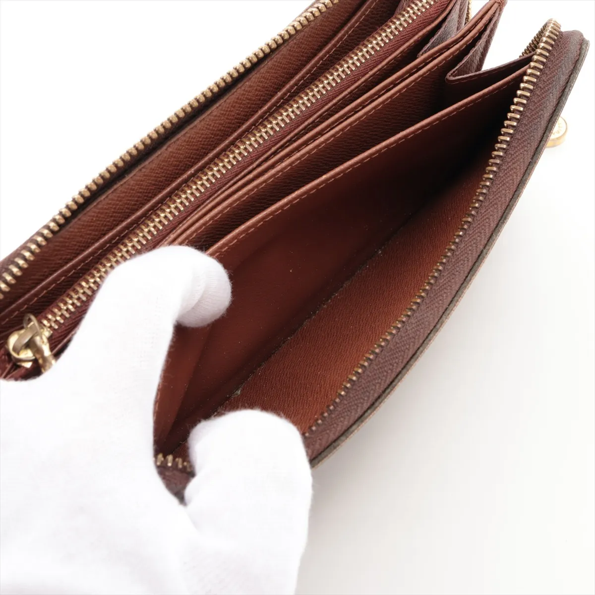 Monogram Zippy Wallet M60017 SP0028 Brown Round Zip Wallet — view 9