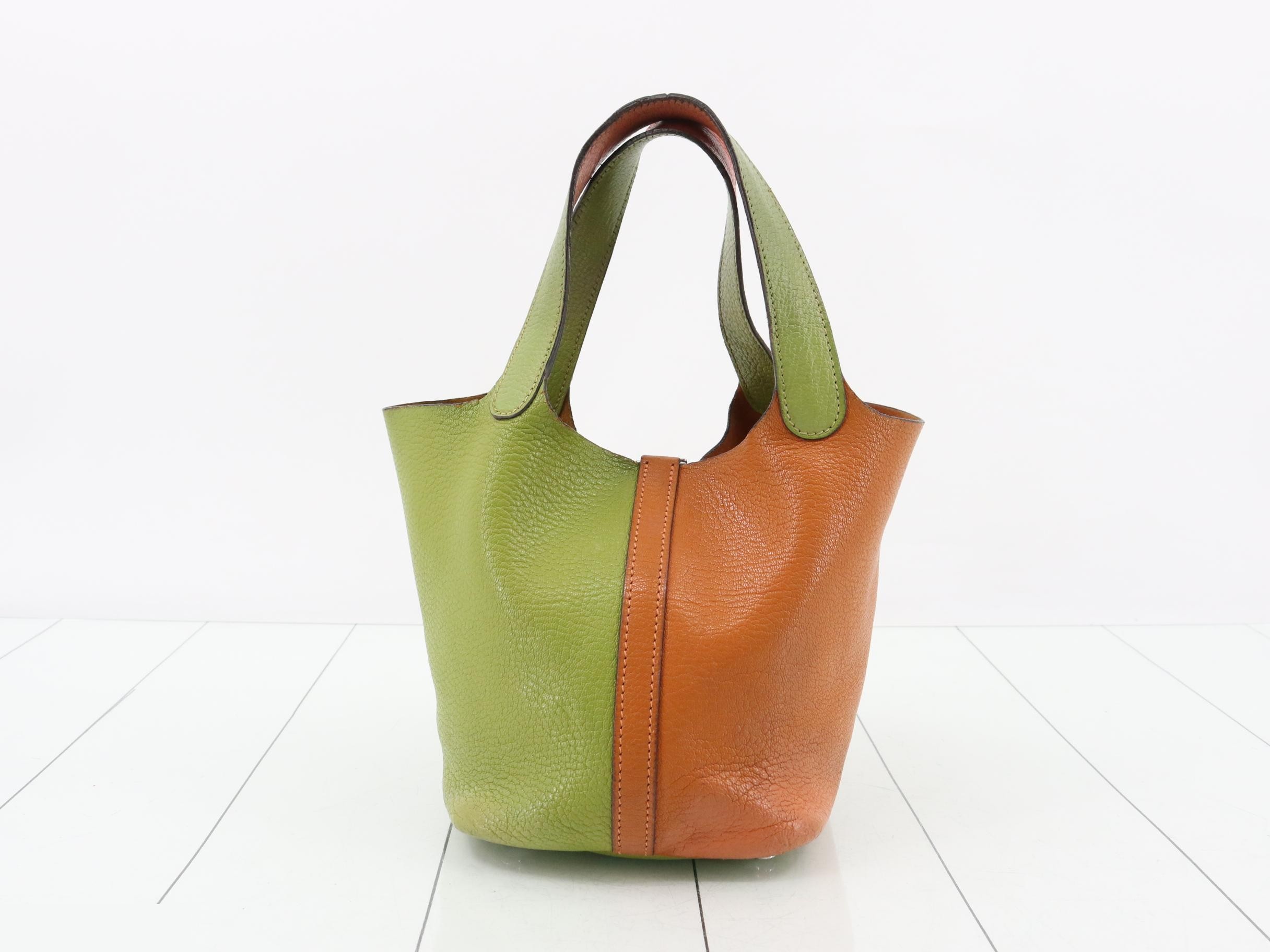 Picotin, J stamp, bicolor, silver hardware — view 2