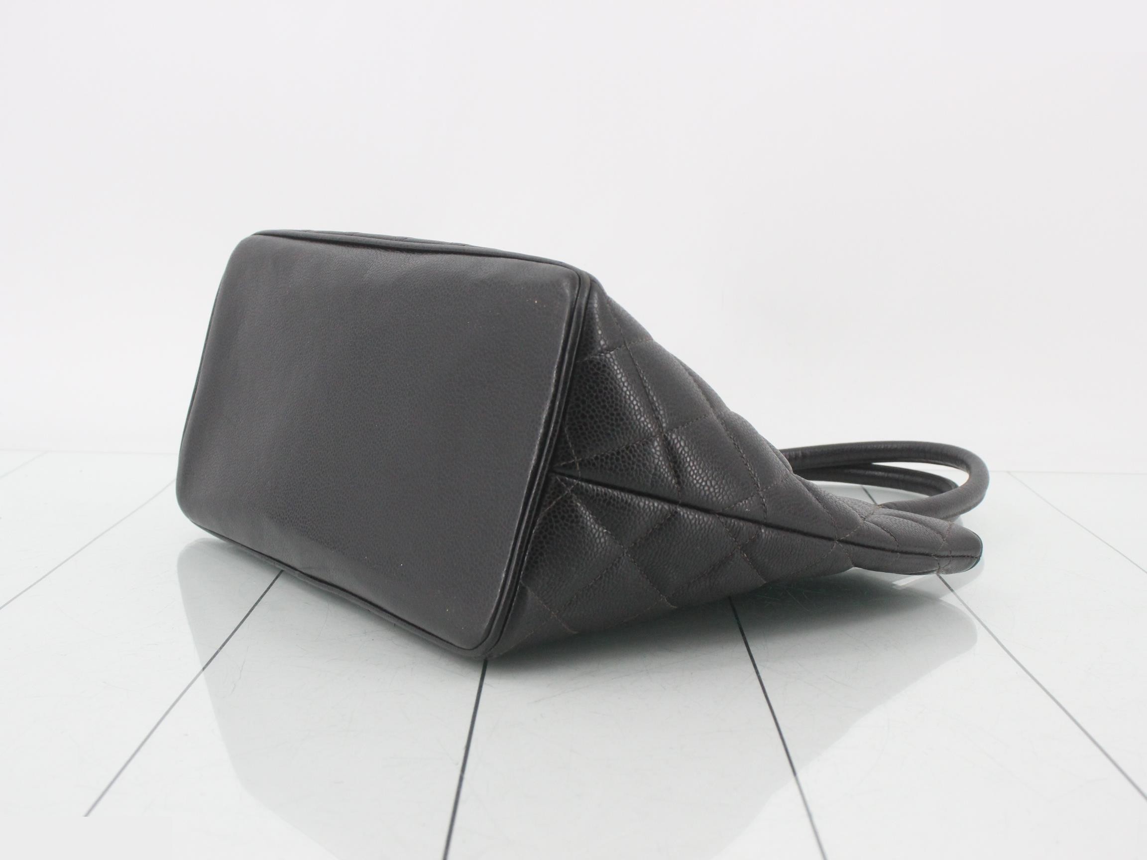Caviar Skin Coco Mark SV Medal Reissue Tote Bag — view 6