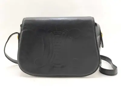 Triomphe Leather Shoulder Bag Crossbody Shoulder Bag