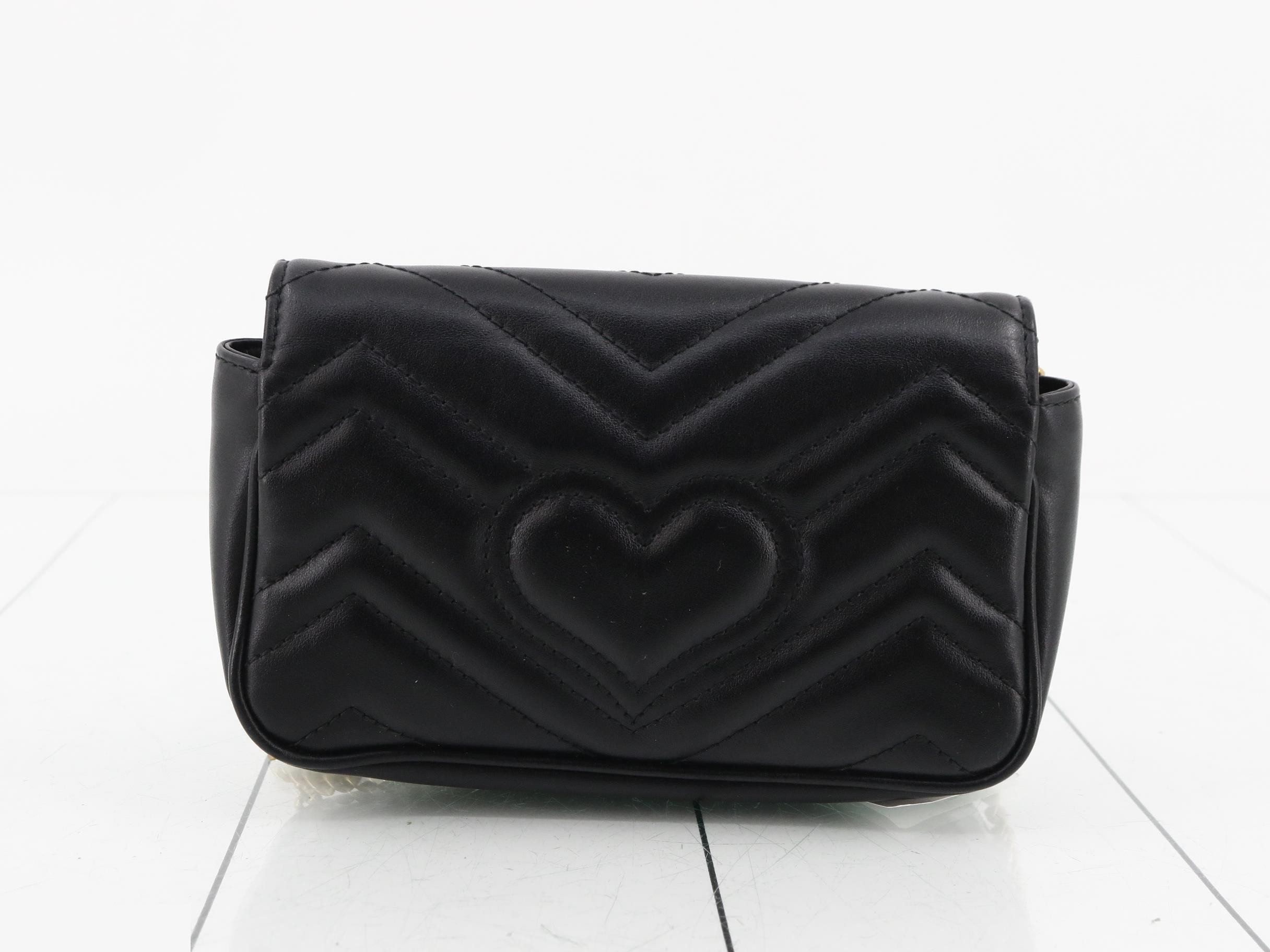 GG Marmont Leather Chain Shoulder Bag — view 2