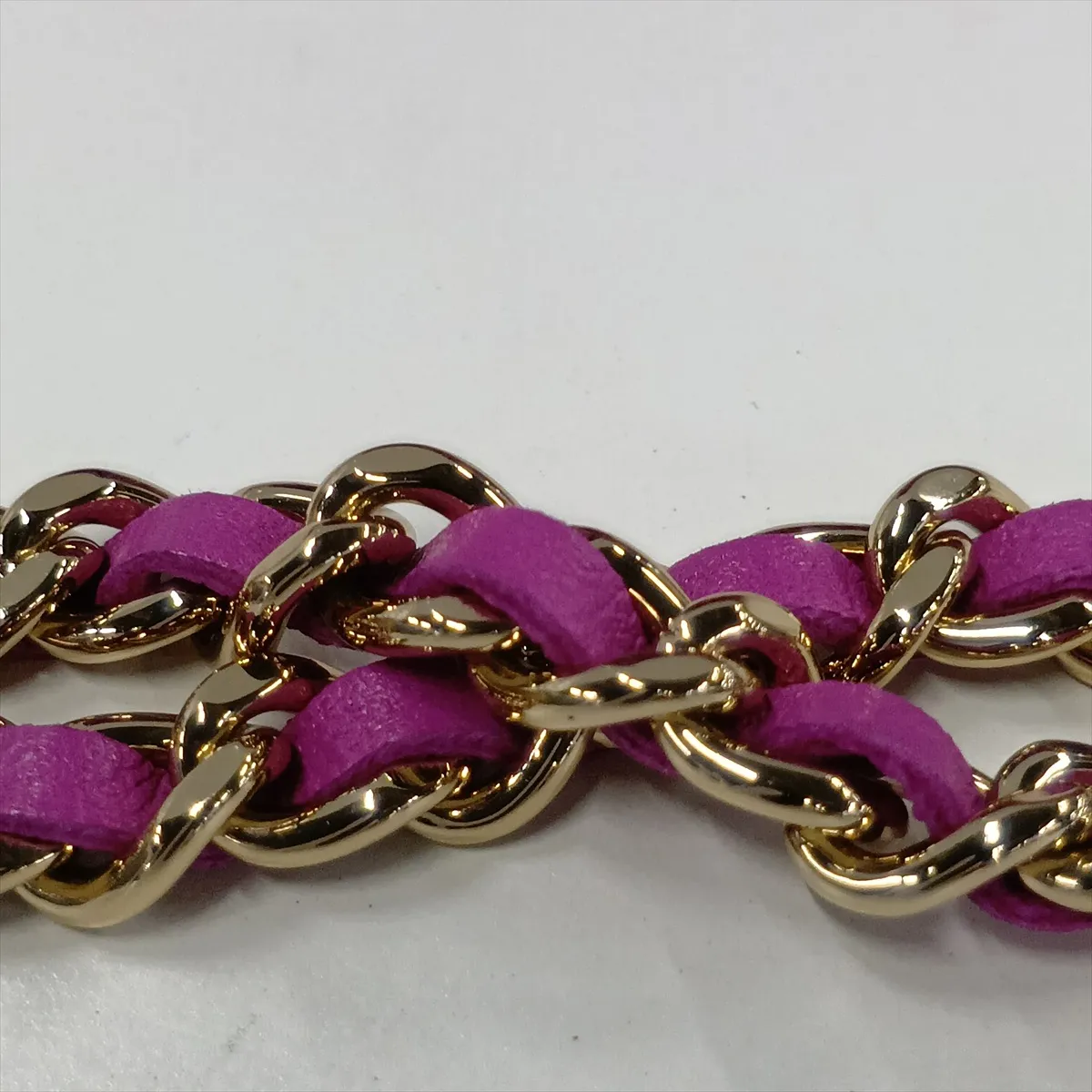 Matelassé Tweed Chain Shoulder Bag, Purple with Gold Hardware, CN1H06LG, Random Serial Number, Year Gift — view 11